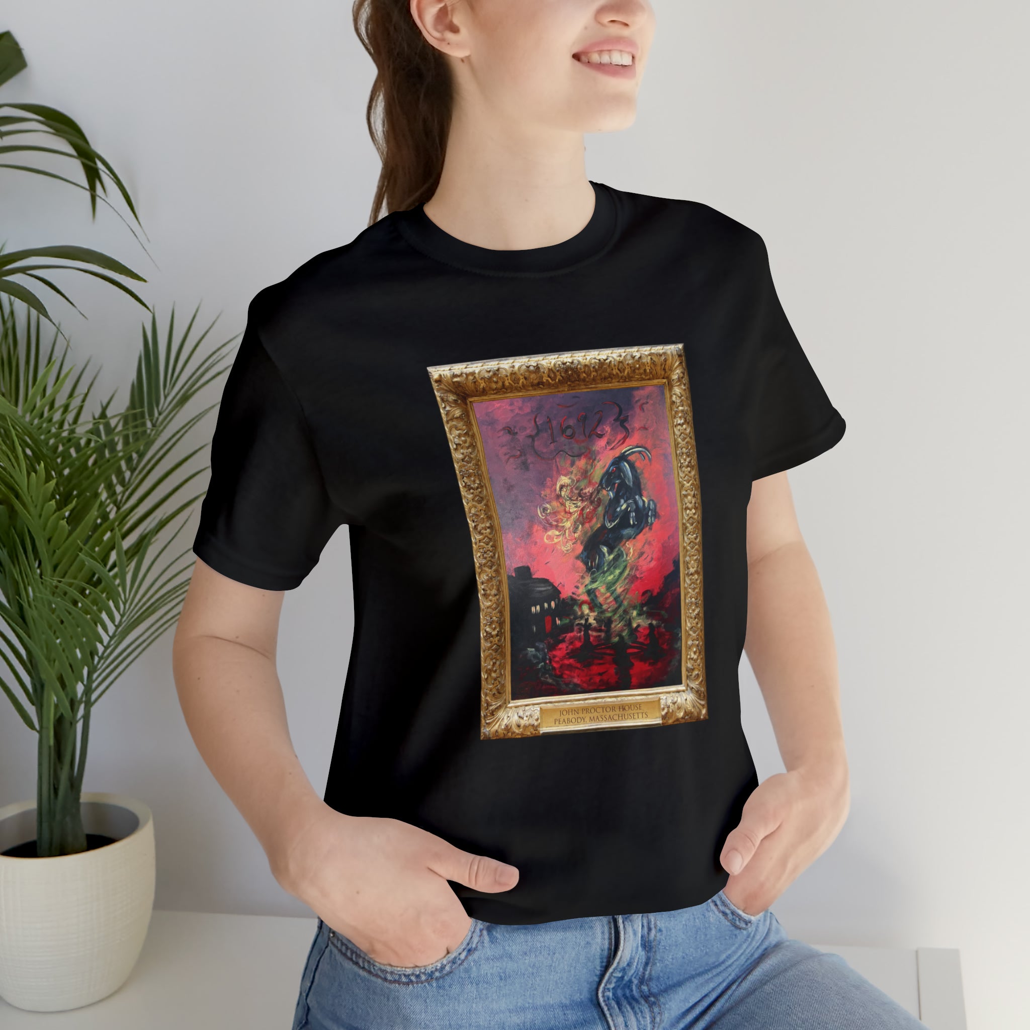 Scared & Alone Richard-Lael's "Proctor House" Unisex Gallery Tee (Single Image)