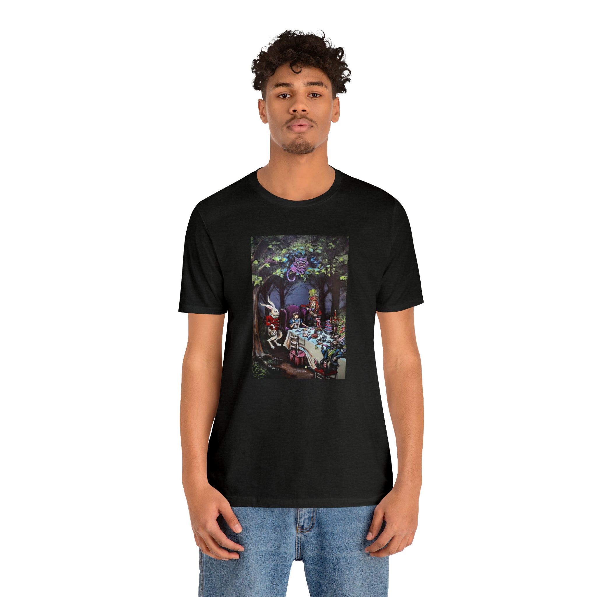 Scared & Alone Richard Lael's "Mad Hatter's Tea Party" Unisex Gallery Tee