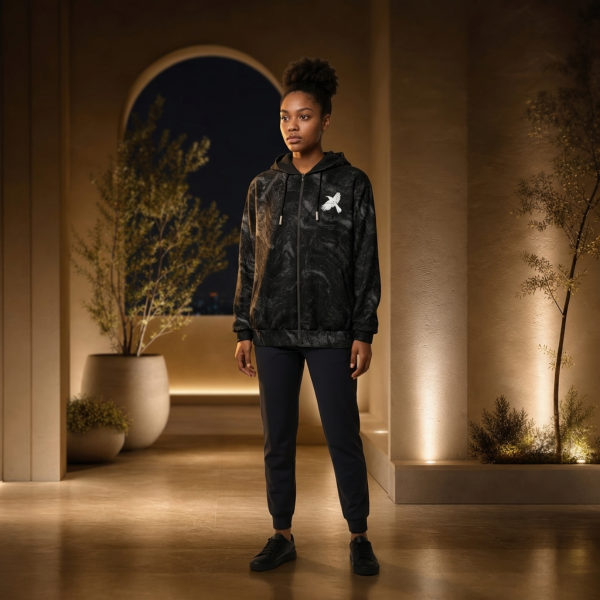 Scared & Alone Spirit Board Unisex Zip Hoodie