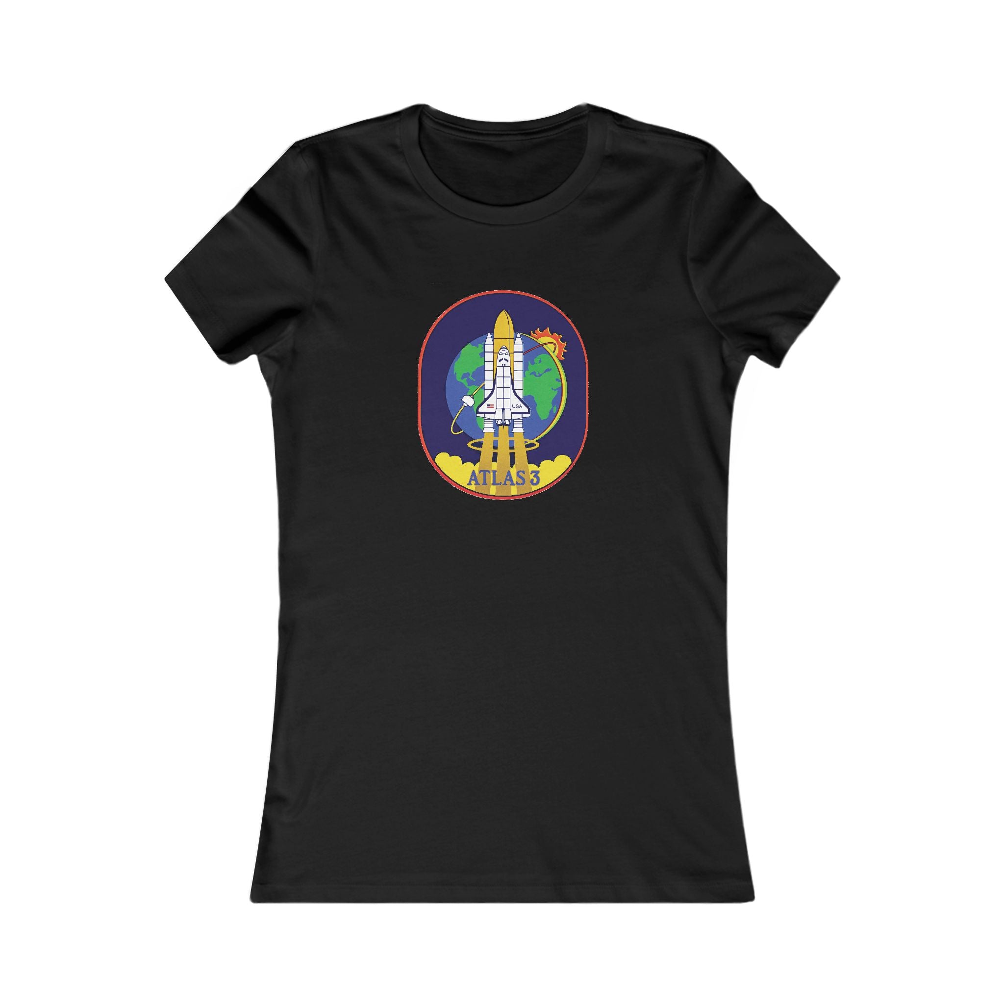 Suborbital Flight Women's Fitted Tee - Space Exploration