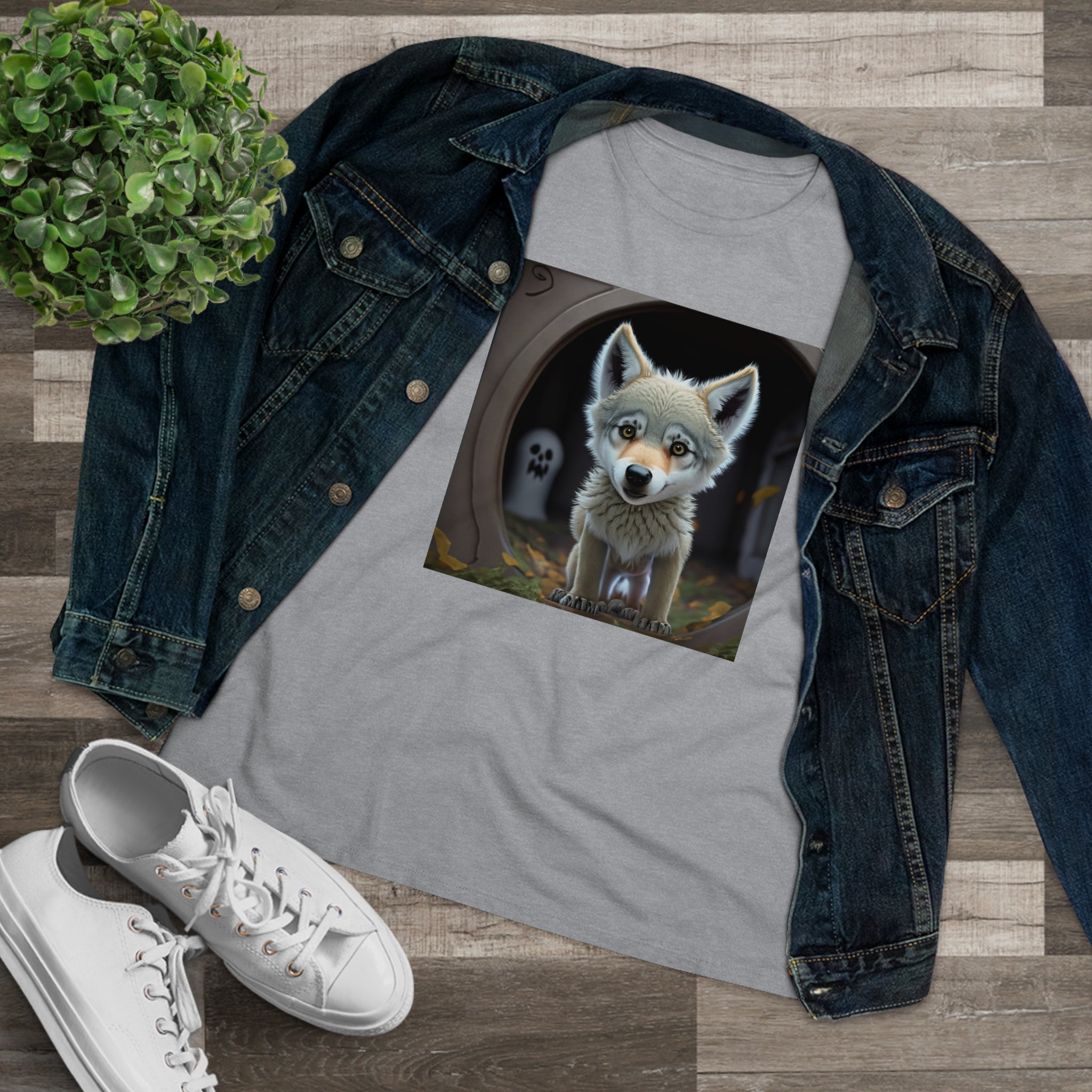 Are You There, Ghost Wolf Women's Premium Tee