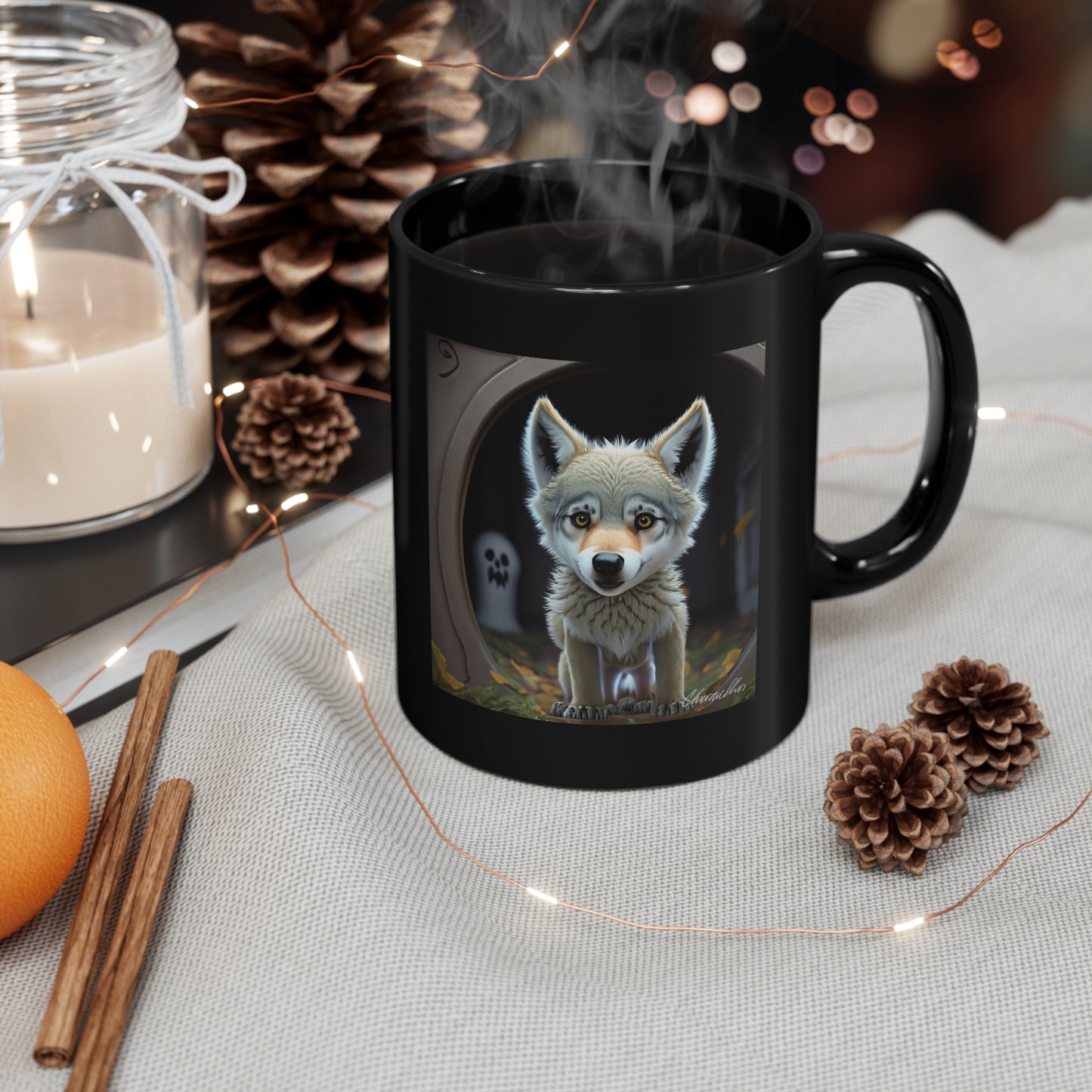 Are You There, Ghost? It’s Me, Wolf 11oz Black Mug