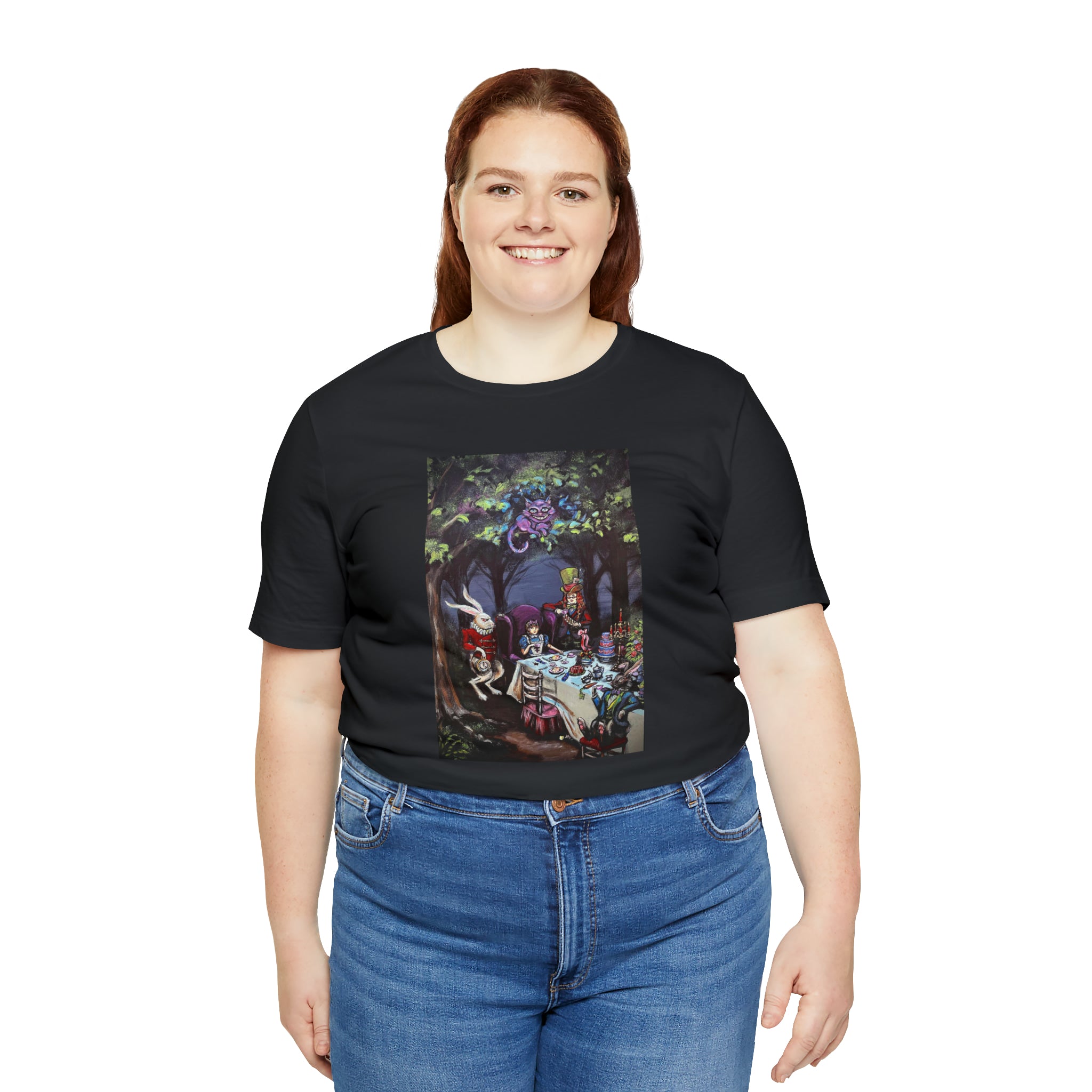 Scared & Alone Richard Lael's "Mad Hatter's Tea Party" Unisex Gallery Tee