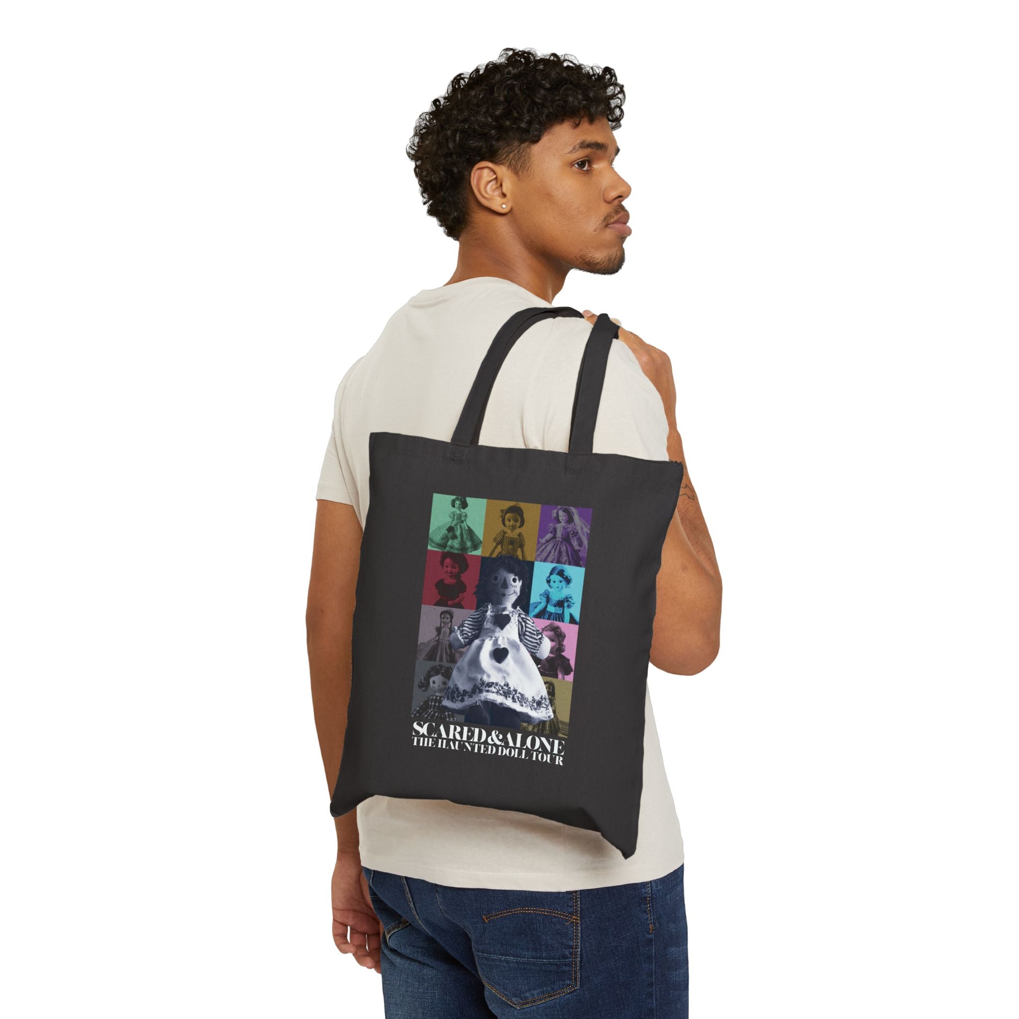 Scared & Alone Season 2 "Haunted Dolls Tour" Tote Bag