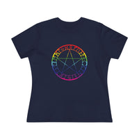 Spellcaster Casual Fit Women's Tee - Rainbow Witch