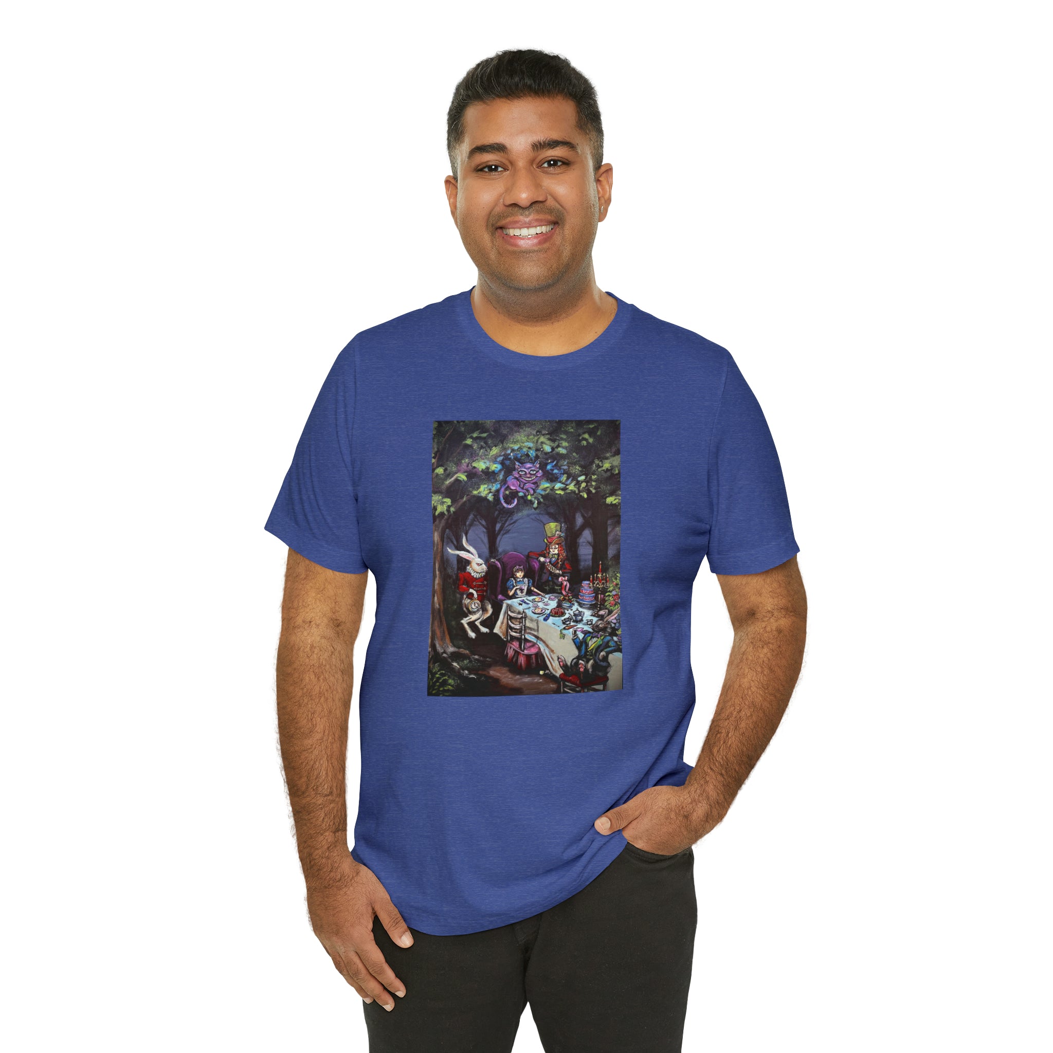 Scared & Alone Richard Lael's "Mad Hatter's Tea Party" Unisex Gallery Tee