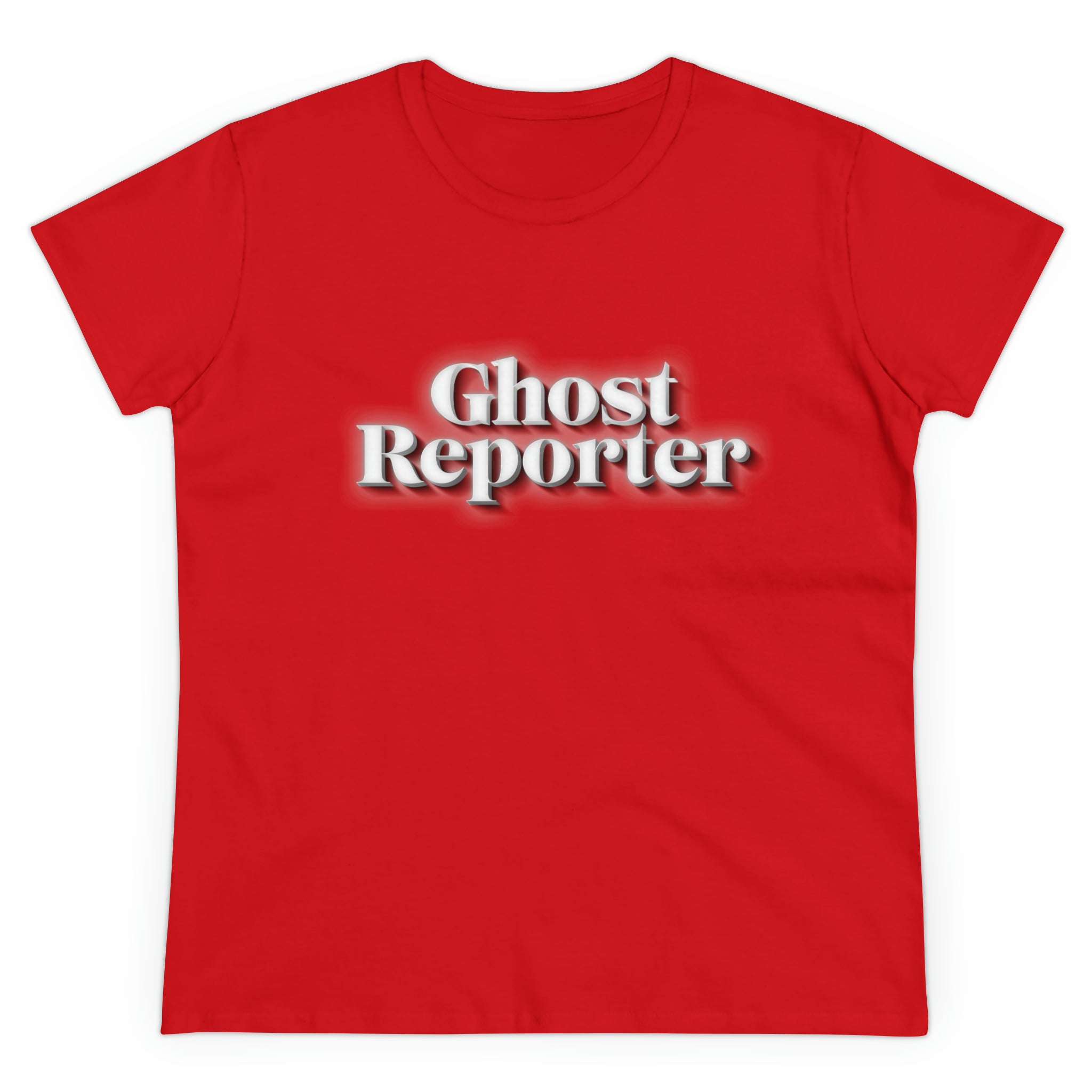 Ghost Report "Ghost Reporter" Women's Daily Cotton Tee
