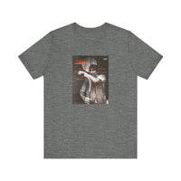 Caffeine Magazine: Poetry, Fiction, Art, Friction. Issue #2 Cover Art Unisex Jersey Short Sleeve Tee