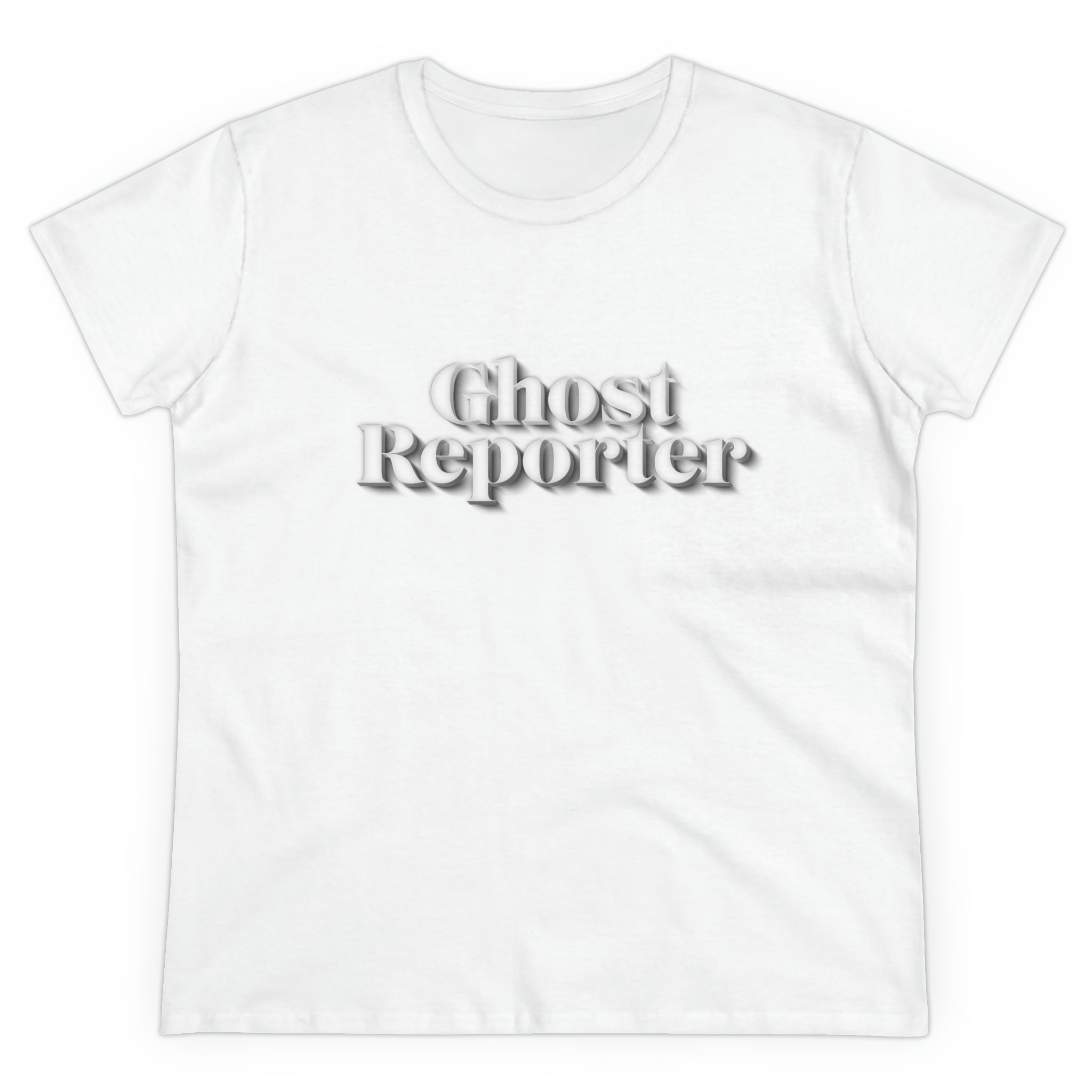 Ghost Report "Ghost Reporter" Women's Daily Cotton Tee