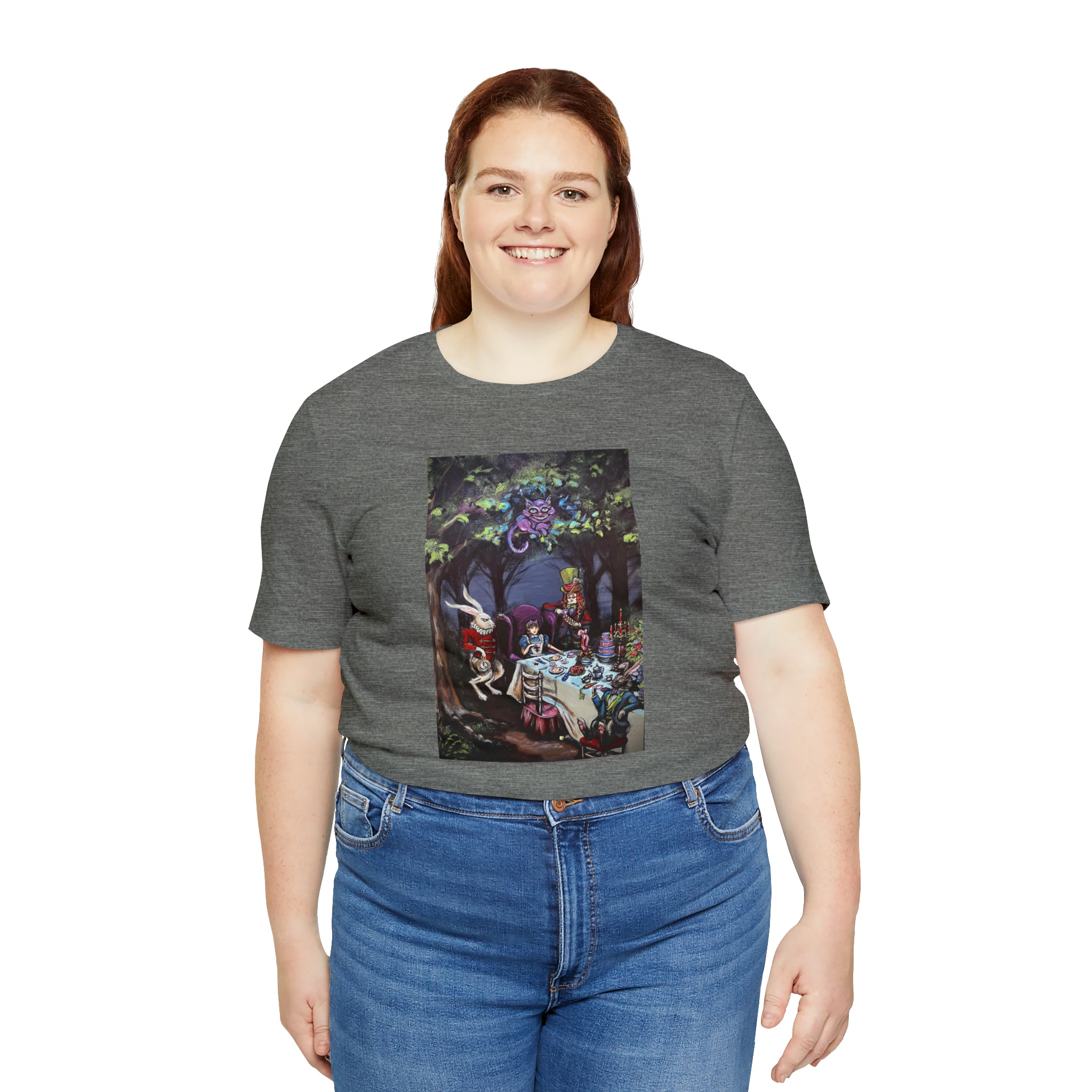 Scared & Alone Richard Lael's "Mad Hatter's Tea Party" Unisex Gallery Tee