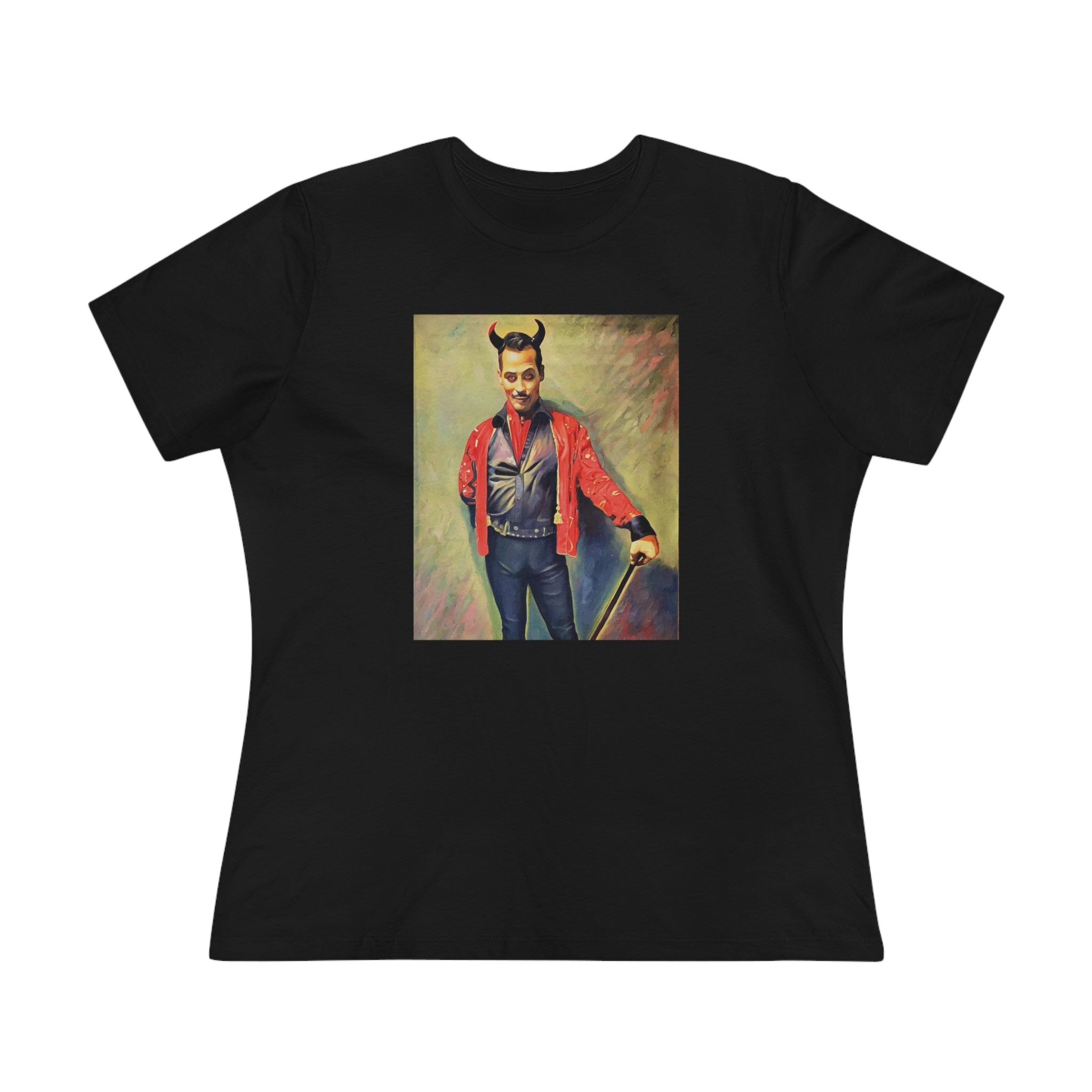 Scared & Alone "You Little Devil" by Richard-Lael Lillard Women's Premium Gallery Tee