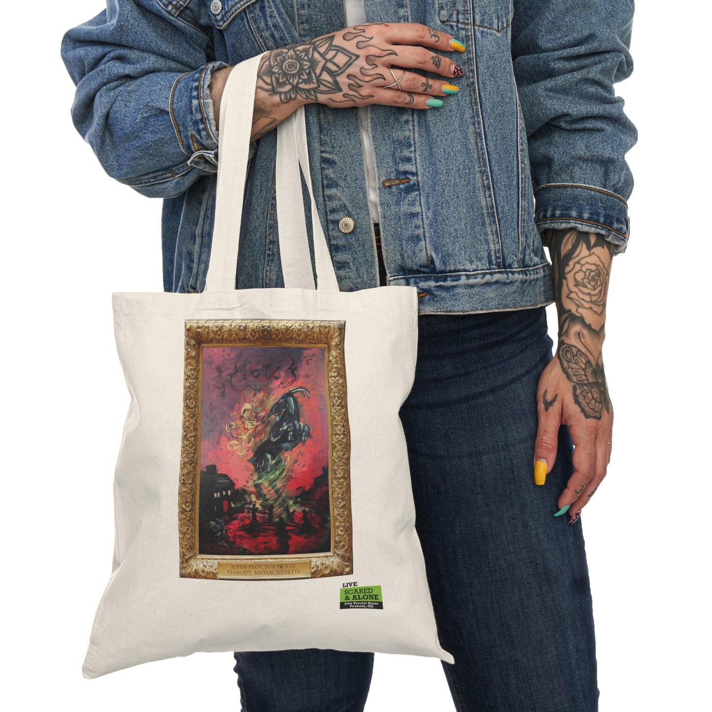 Scared & Alone Richard-Lael's "The John Proctor House" Gallery Natural Tote