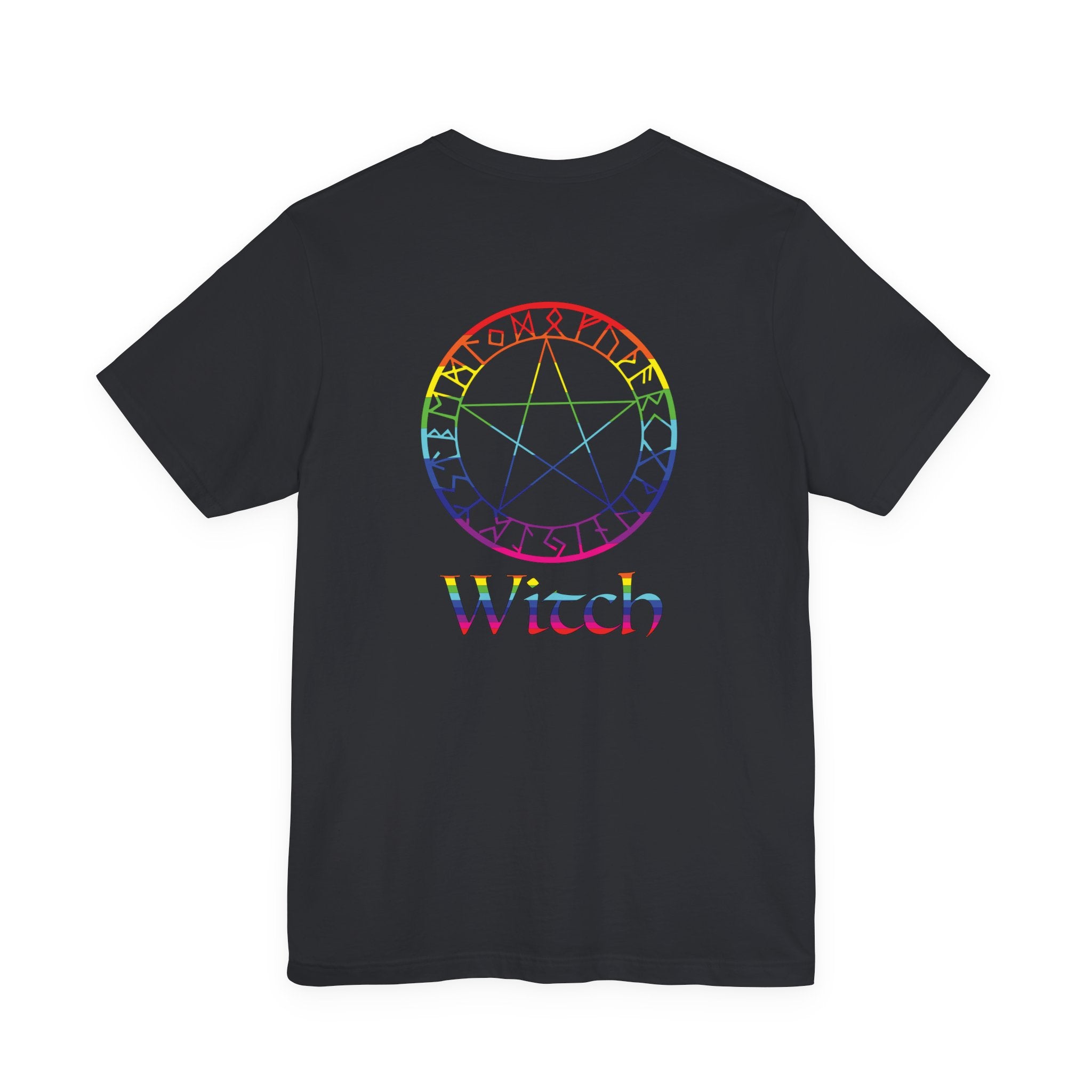 Spellcaster Logo Tee - Witch: Rainbow in the Dark