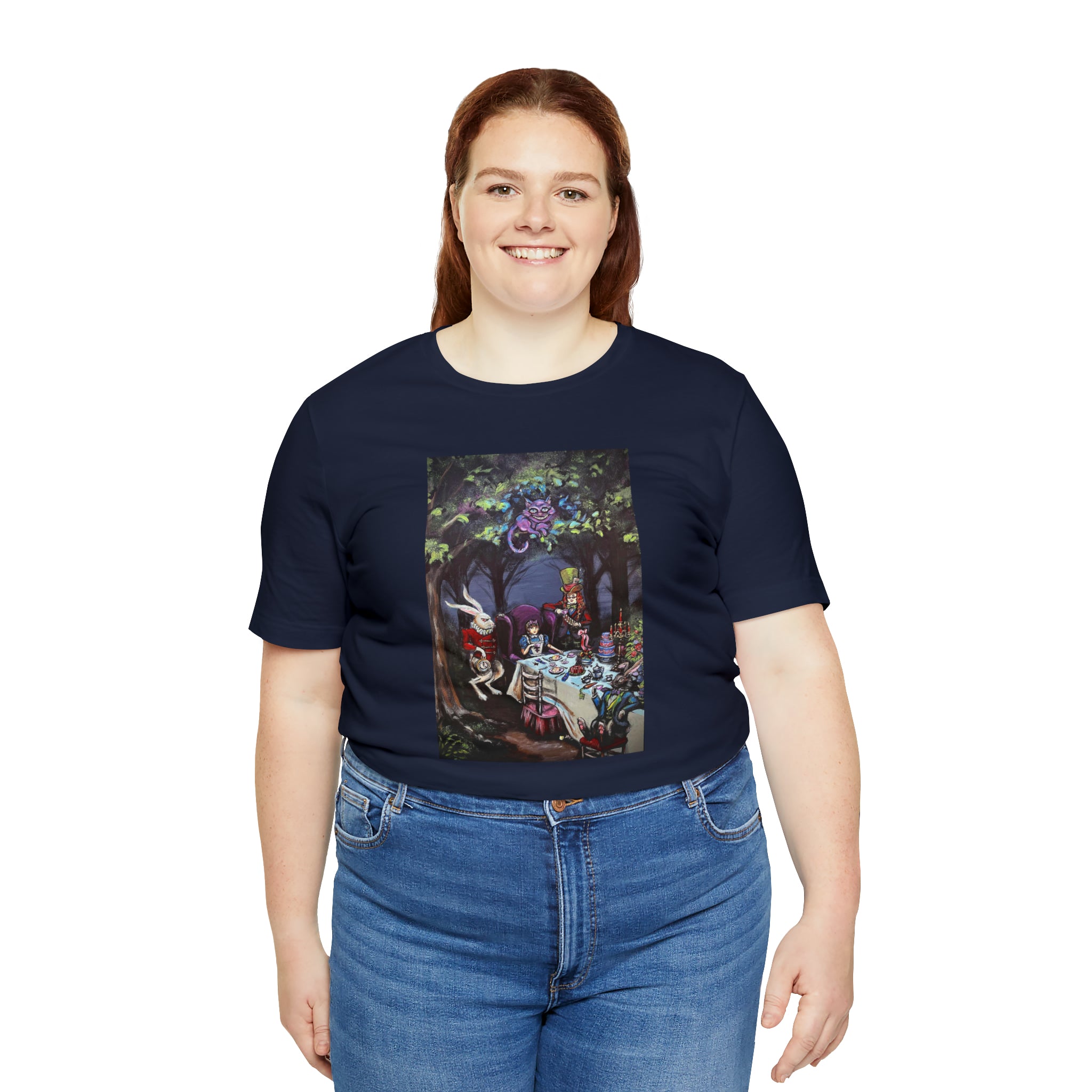 Scared & Alone Richard Lael's "Mad Hatter's Tea Party" Unisex Gallery Tee