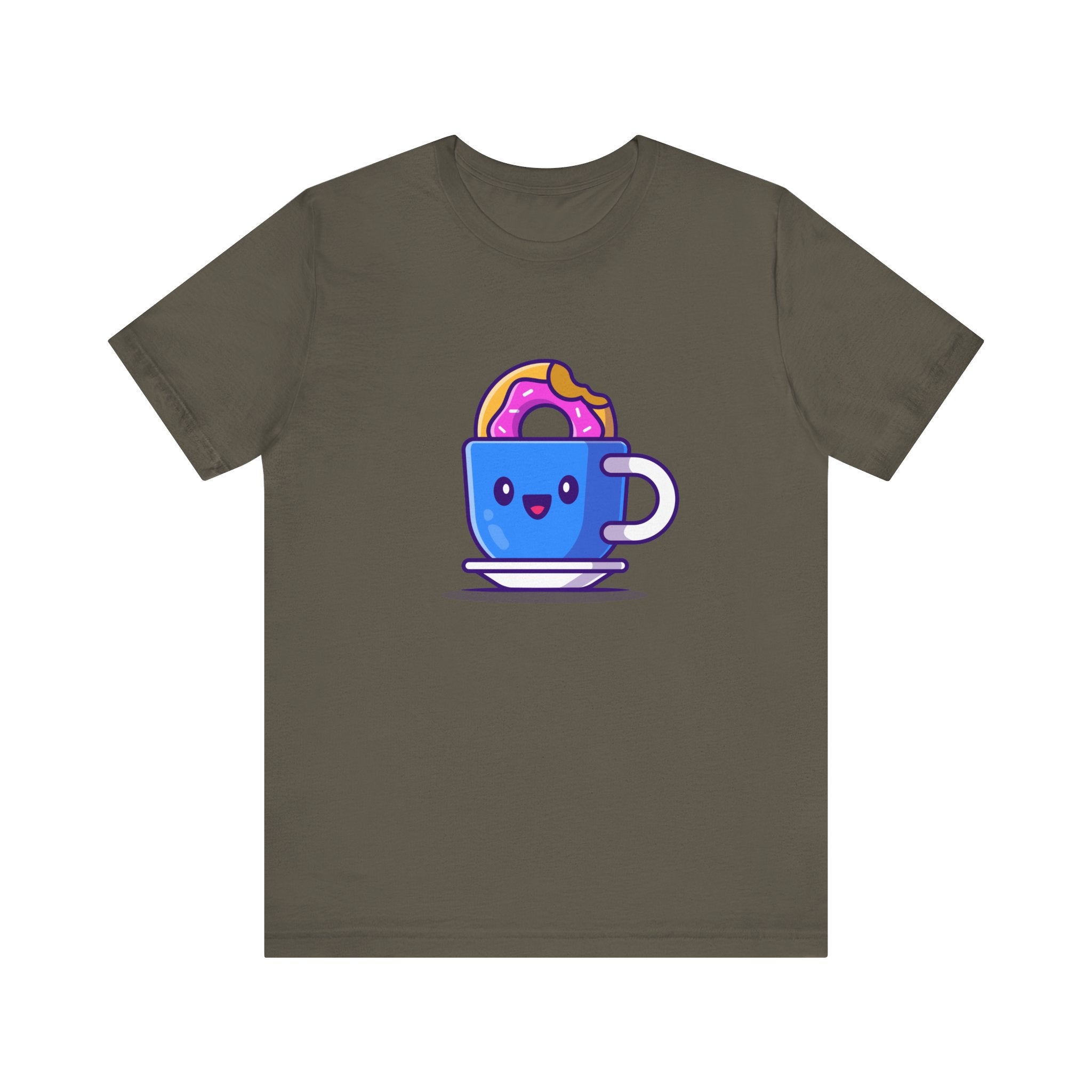 Coffee and Donut Unisex Jersey Short Sleeve Tee