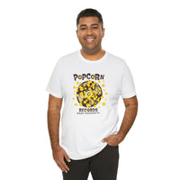 Popcorn Records Unisex Jersey Short Sleeve Tee