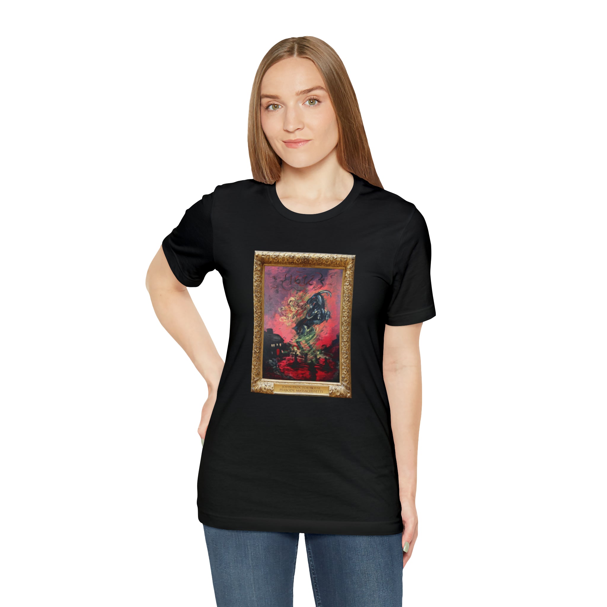 Scared & Alone Richard-Lael's "Proctor House" Unisex Gallery Tee (Single Image)