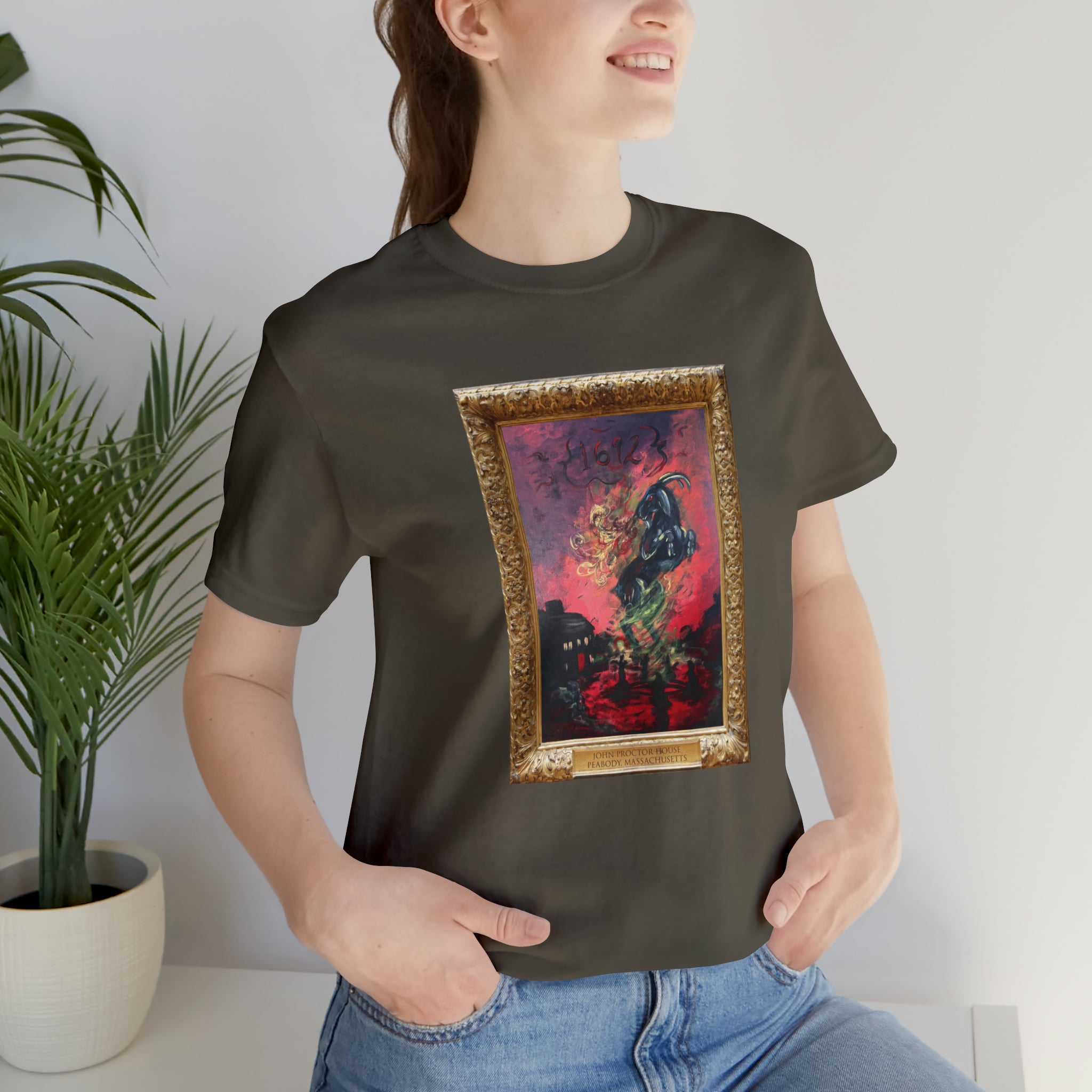 Scared & Alone Richard-Lael's "Proctor House" Unisex Gallery Tee (Single Image)