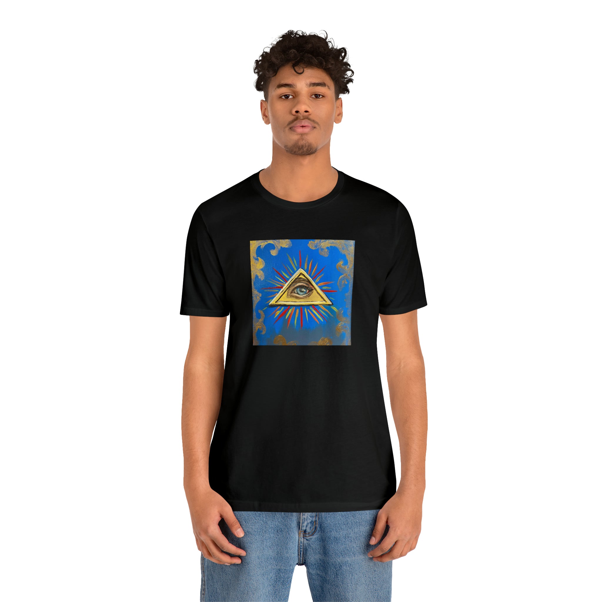 Scared & Alone Richard Lael's "All-Seeing Eye" Unisex Gallery Tee