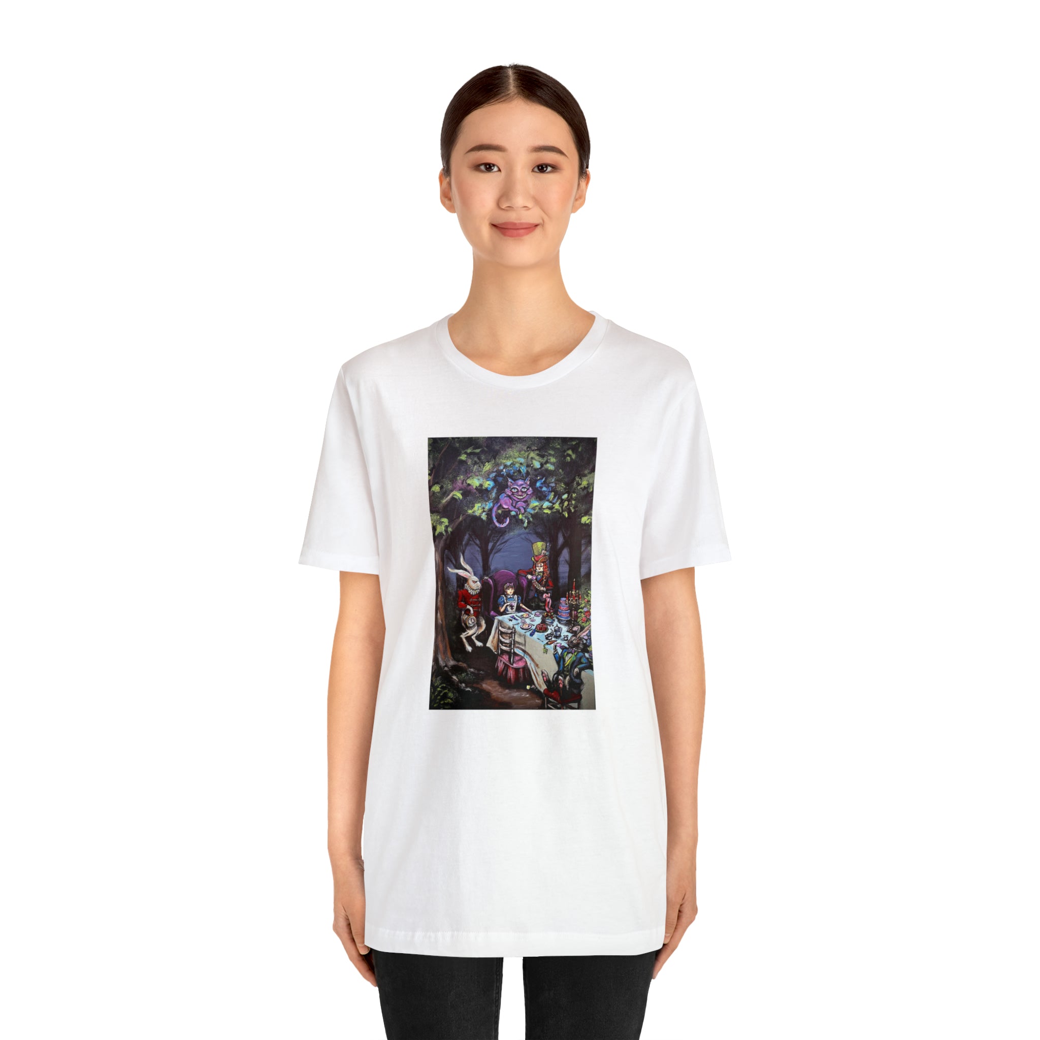 Scared & Alone Richard Lael's "Mad Hatter's Tea Party" Unisex Gallery Tee