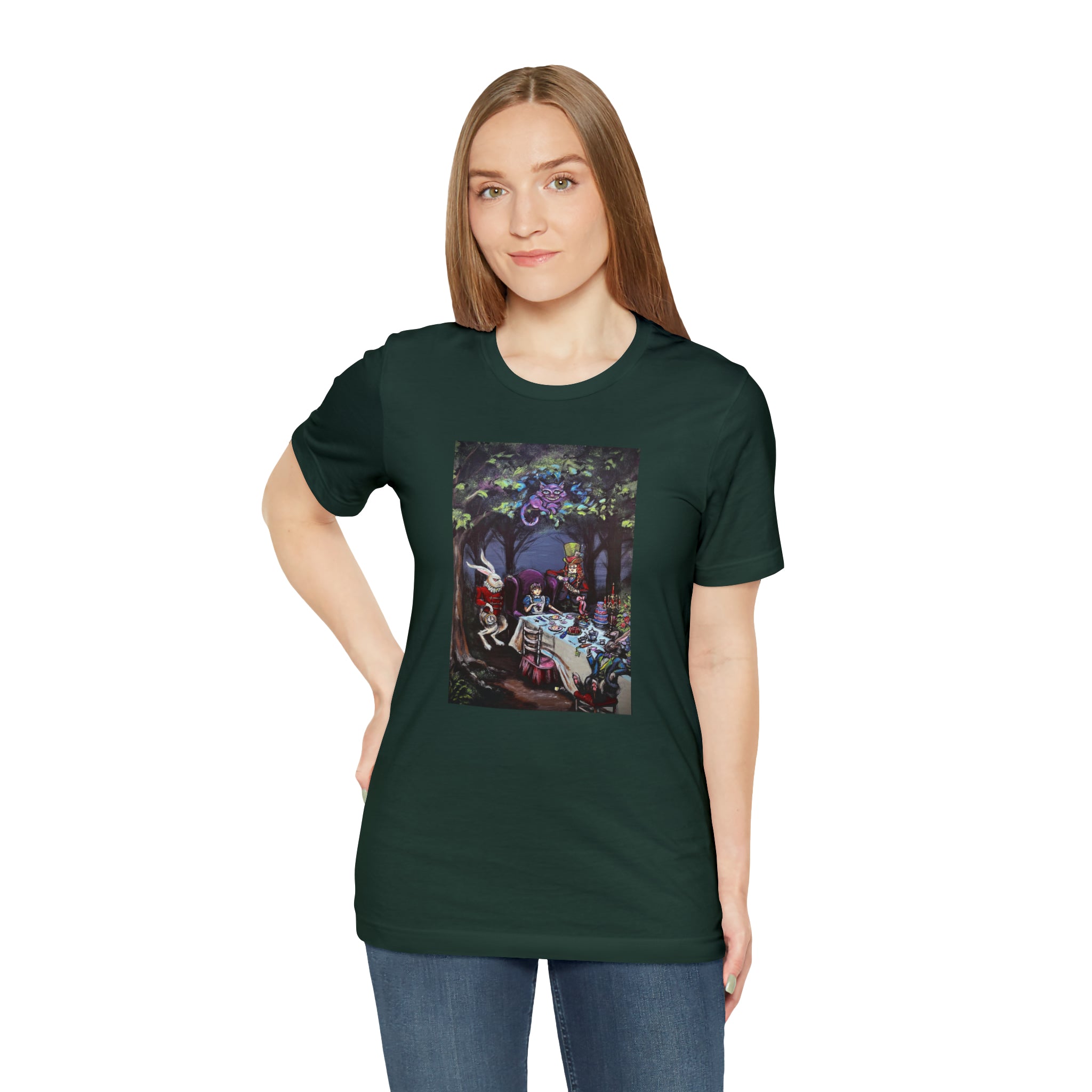 Scared & Alone Richard Lael's "Mad Hatter's Tea Party" Unisex Gallery Tee