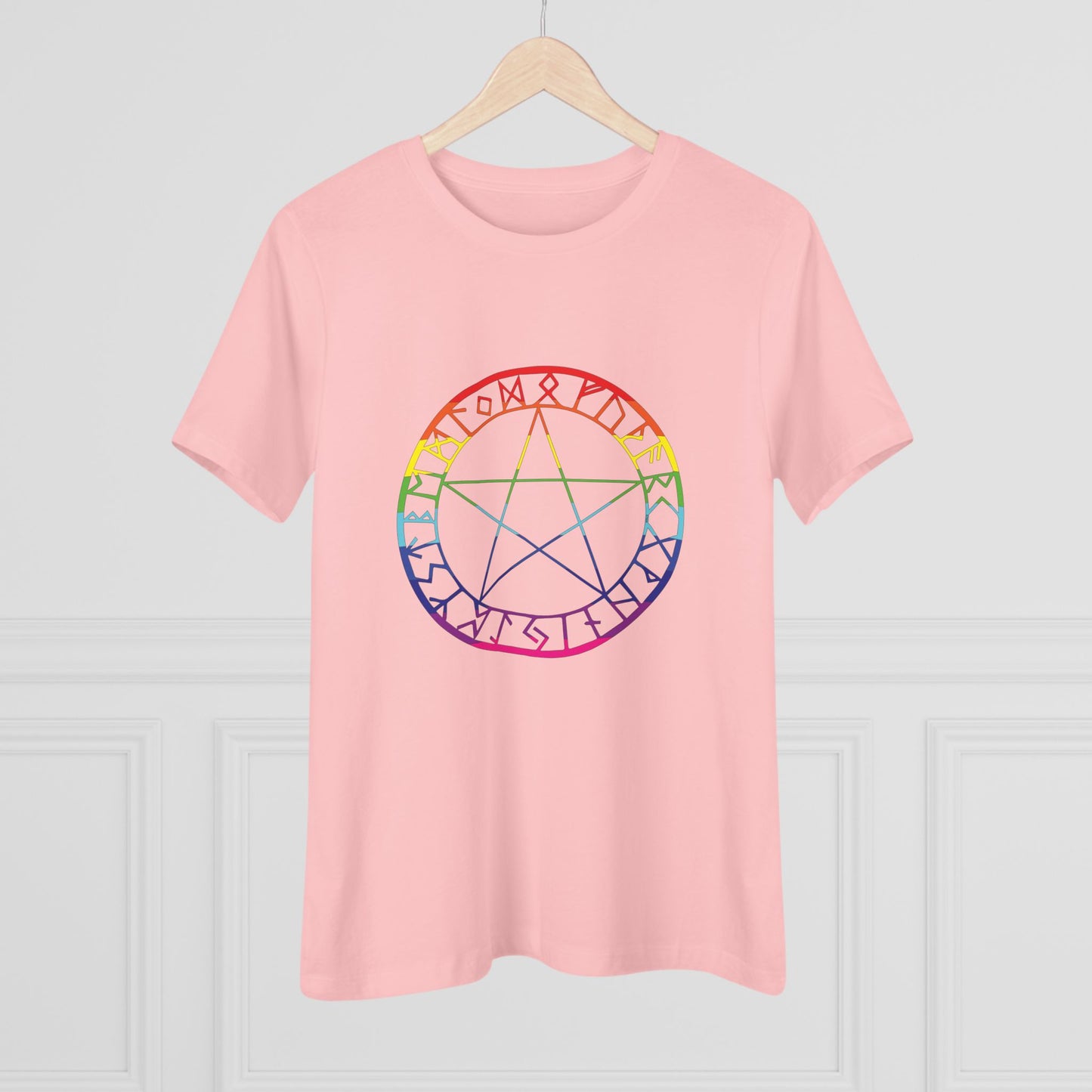 Spellcaster Casual Fit Women's Tee - Rainbow Witch