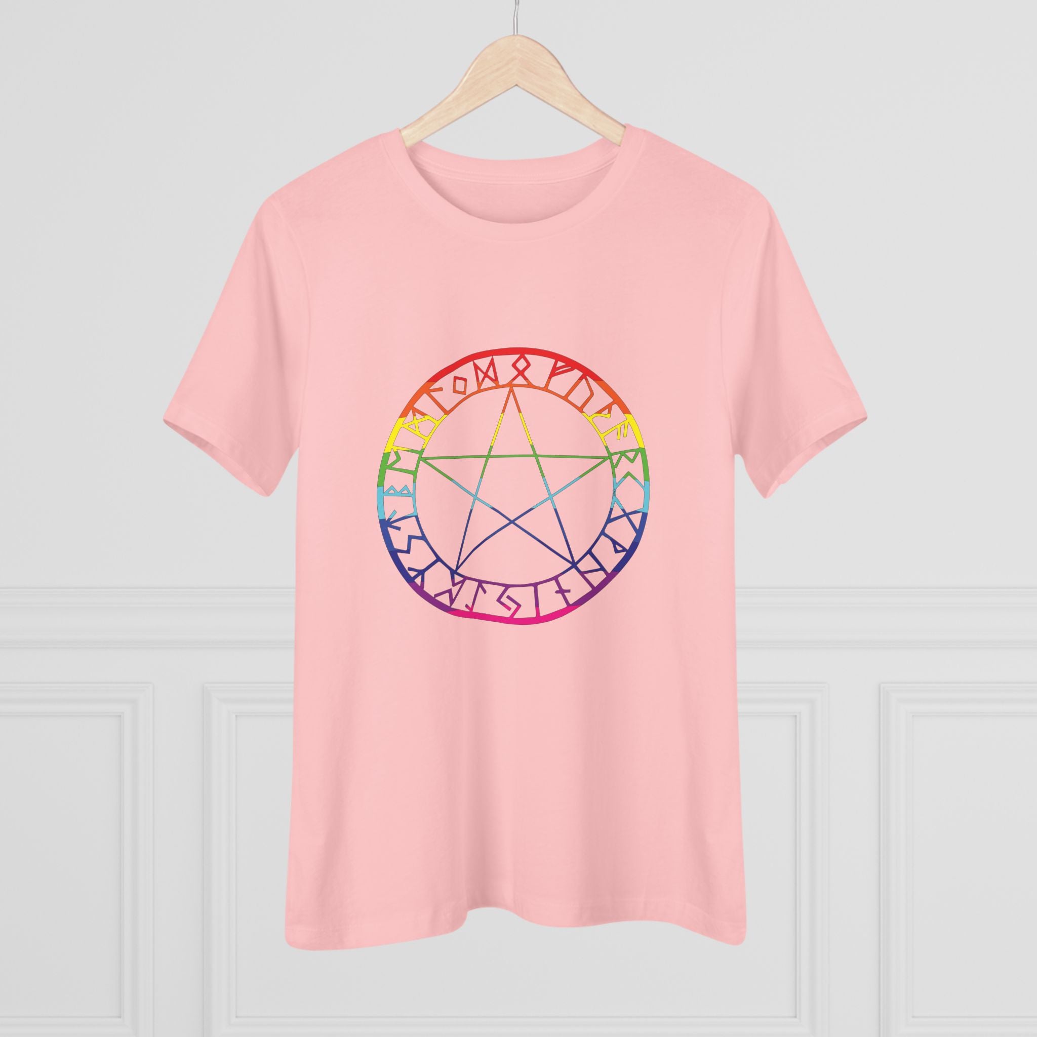 Spellcaster Casual Fit Women's Tee - Rainbow Witch