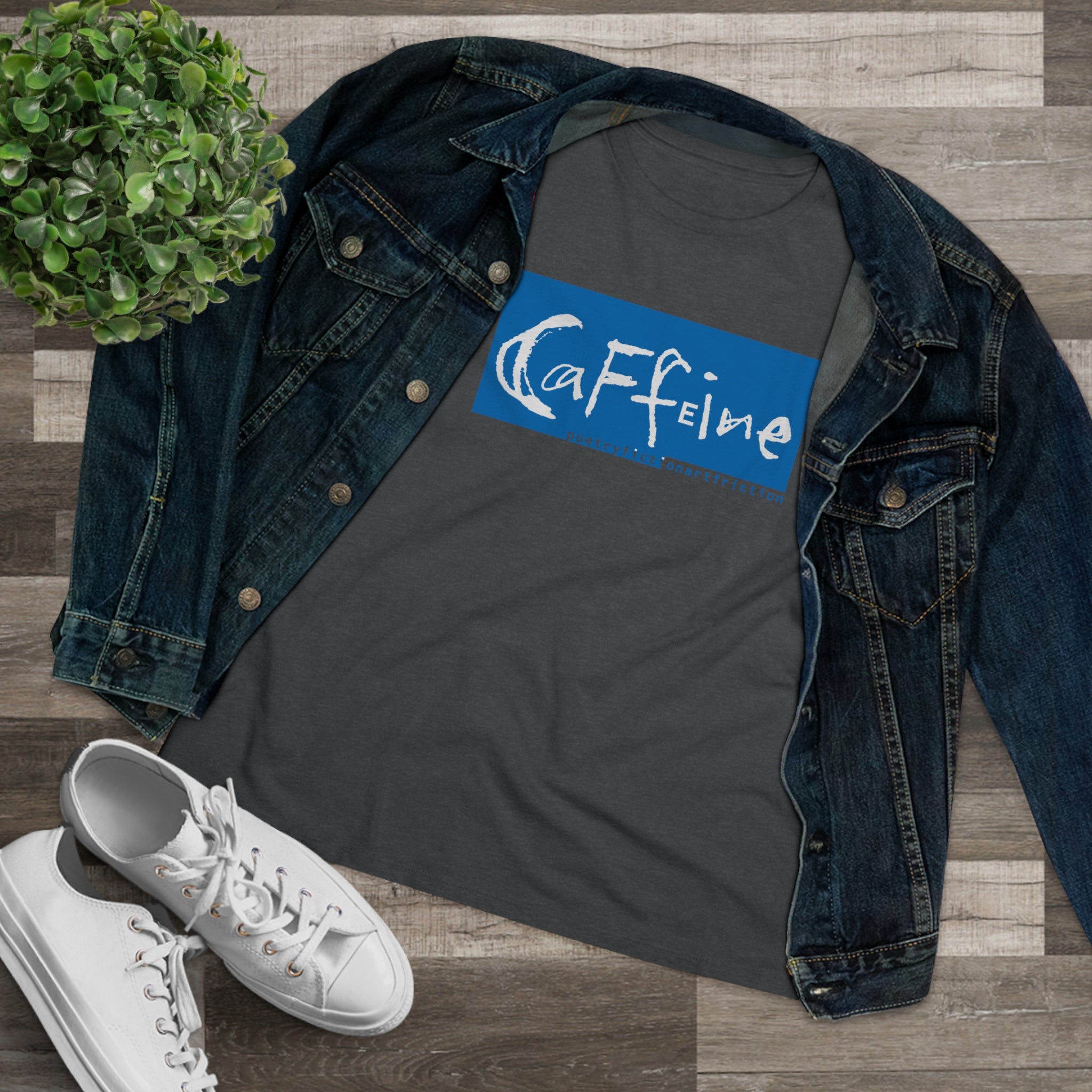 Caffeine Side 1 Women's Premium Tee