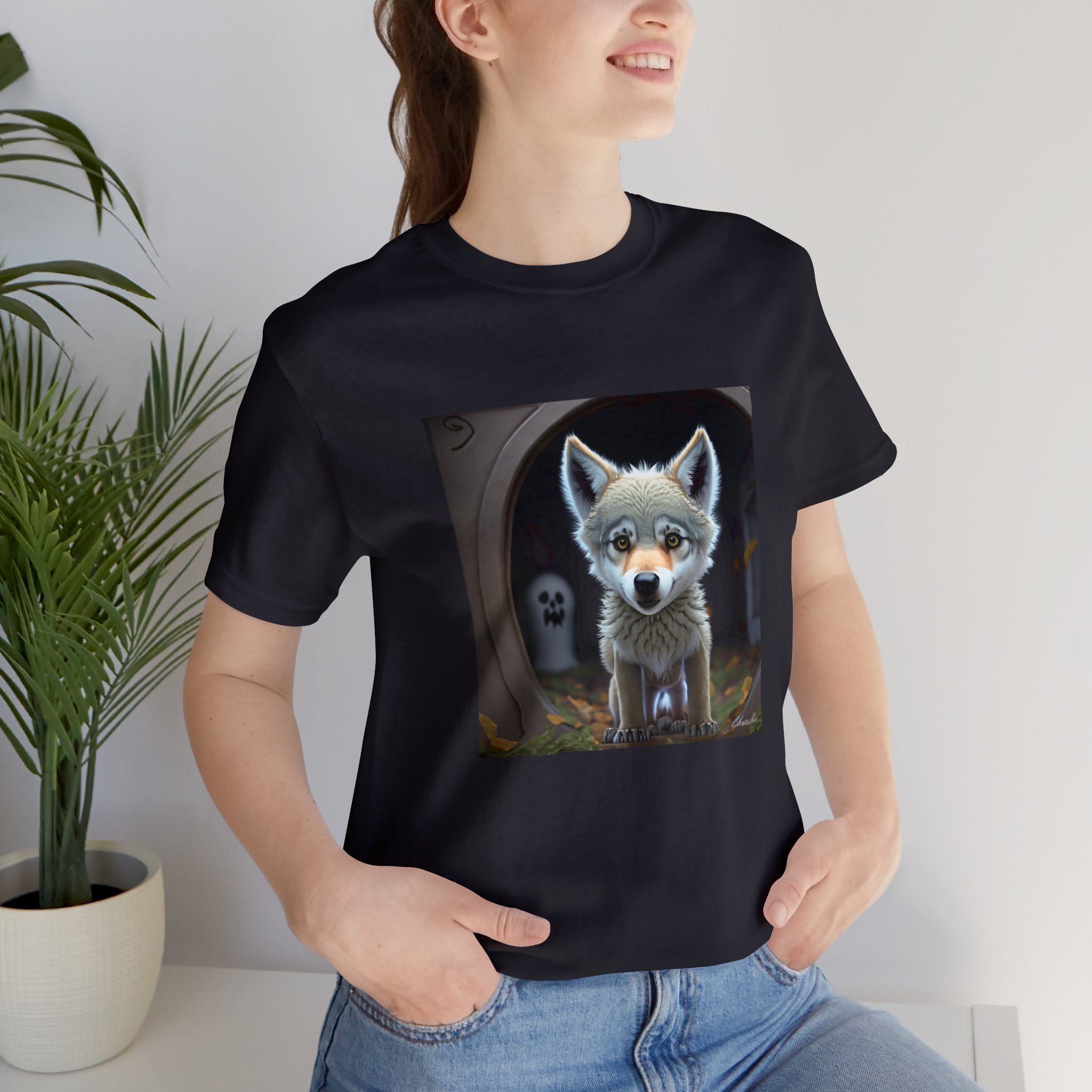 Are You There, Ghost? It’s Me, Wolf Unisex Jersey Short Sleeve Tee