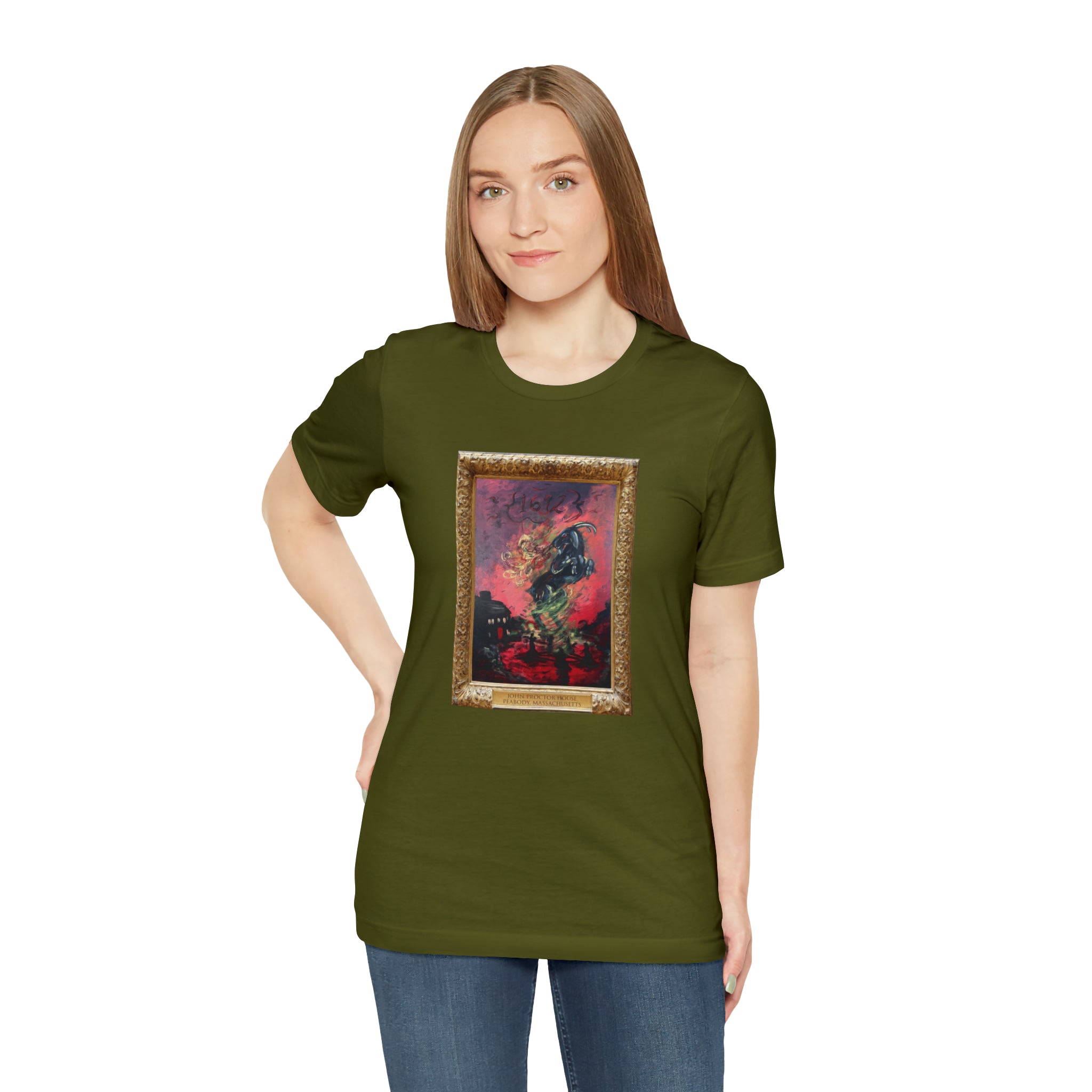Scared & Alone Richard-Lael's "Proctor House" Unisex Gallery Tee (Single Image)