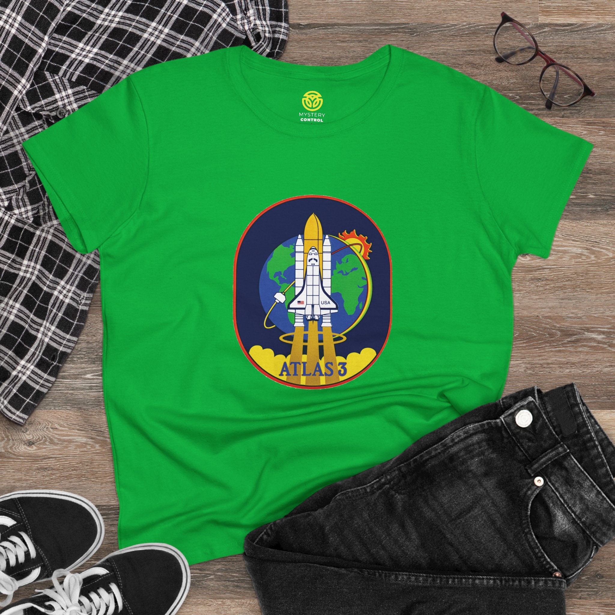 Suborbital Flight Women's Fitted Tee - Space Exploration