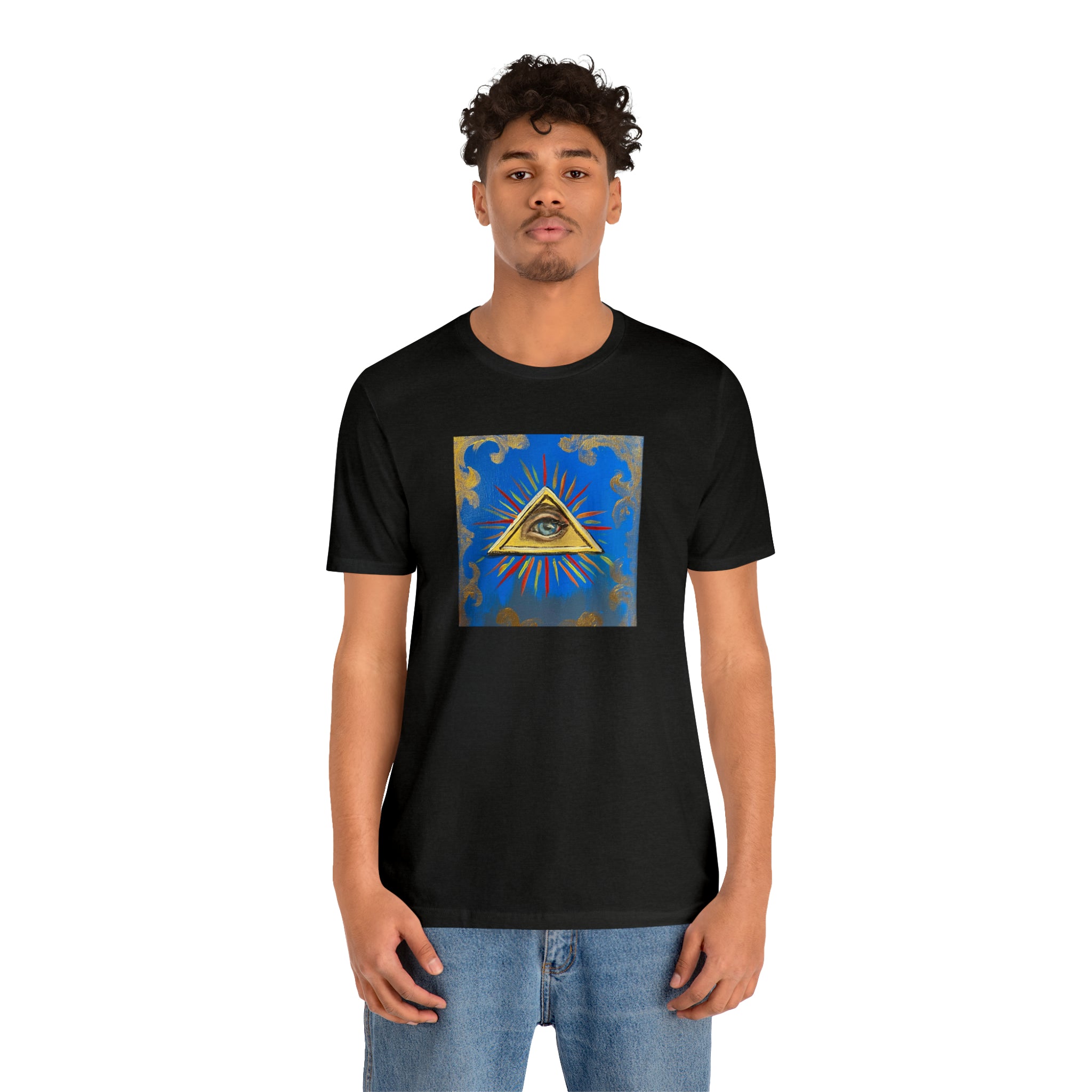 Scared & Alone Richard Lael's "All-Seeing Eye" Unisex Gallery Tee