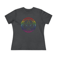 Spellcaster by Patti Negri "Witch Pride" Rainbow Women's Tee