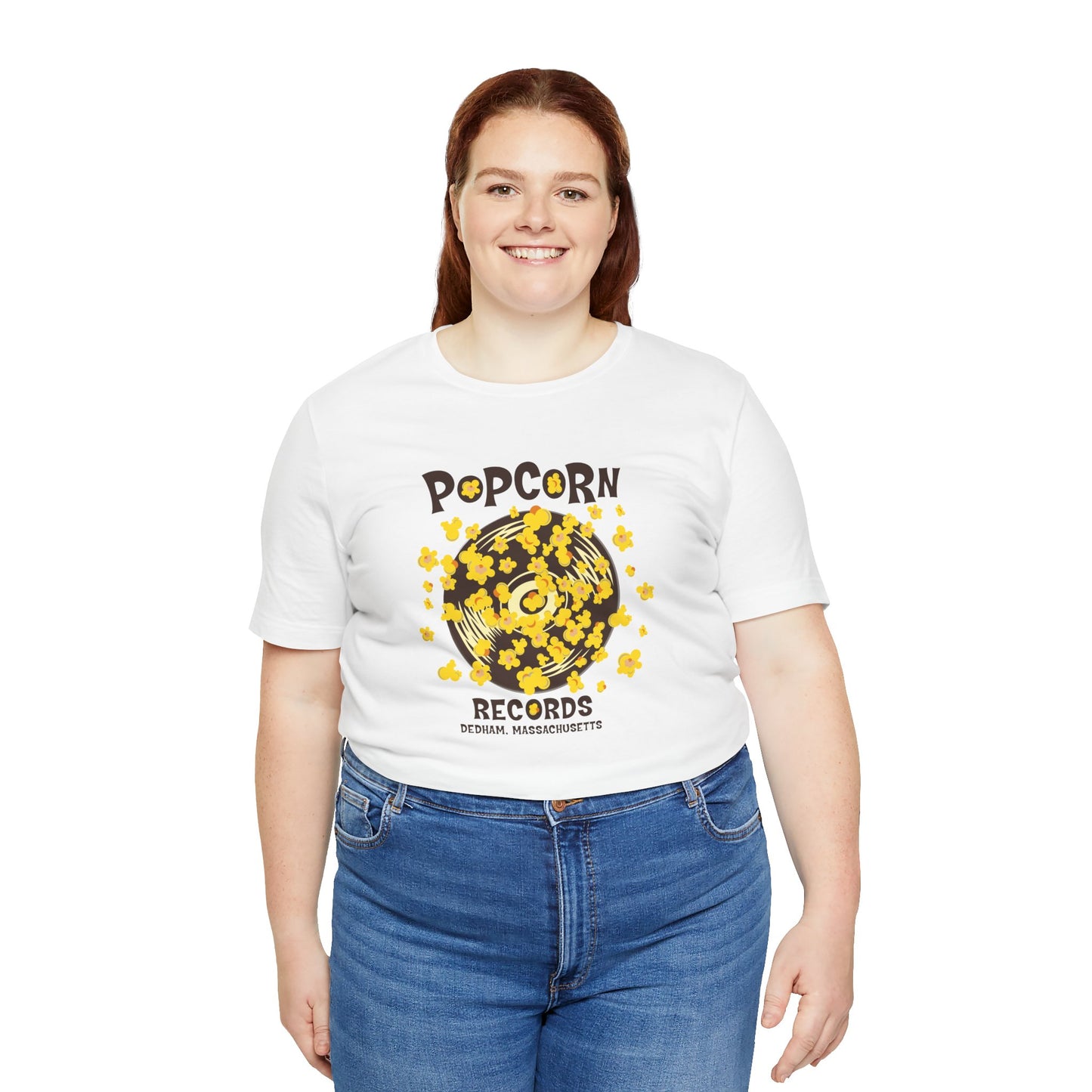 Popcorn Records Unisex Jersey Short Sleeve Tee