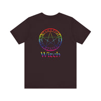 Spellcaster Logo Tee - Witch: Rainbow in the Dark