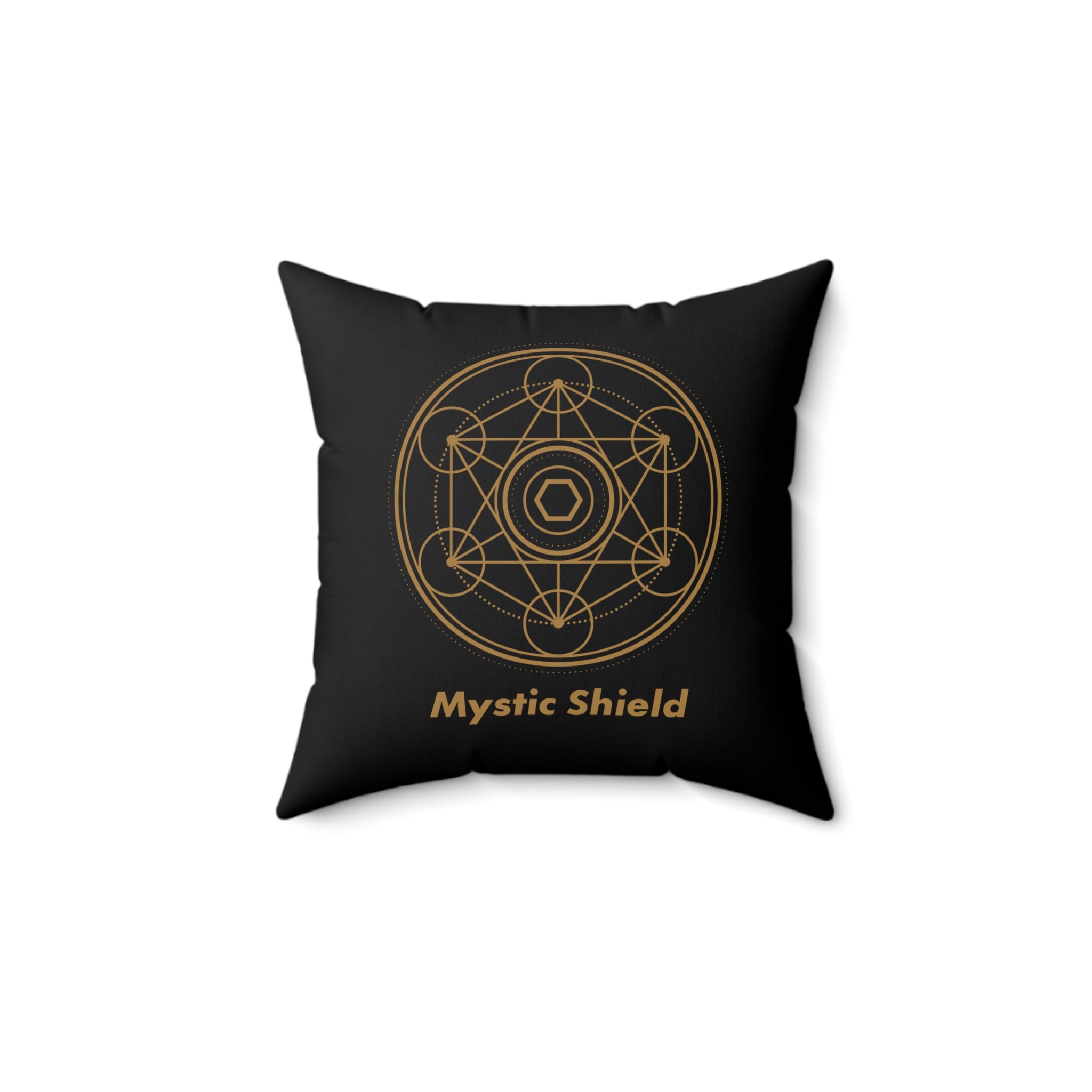 Mystic Shield Faux Suede Pillow