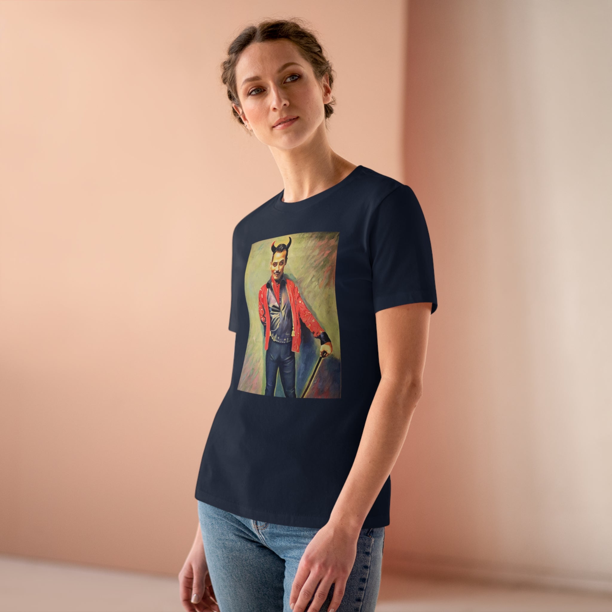 Scared & Alone "You Little Devil" by Richard-Lael Lillard Women's Premium Gallery Tee