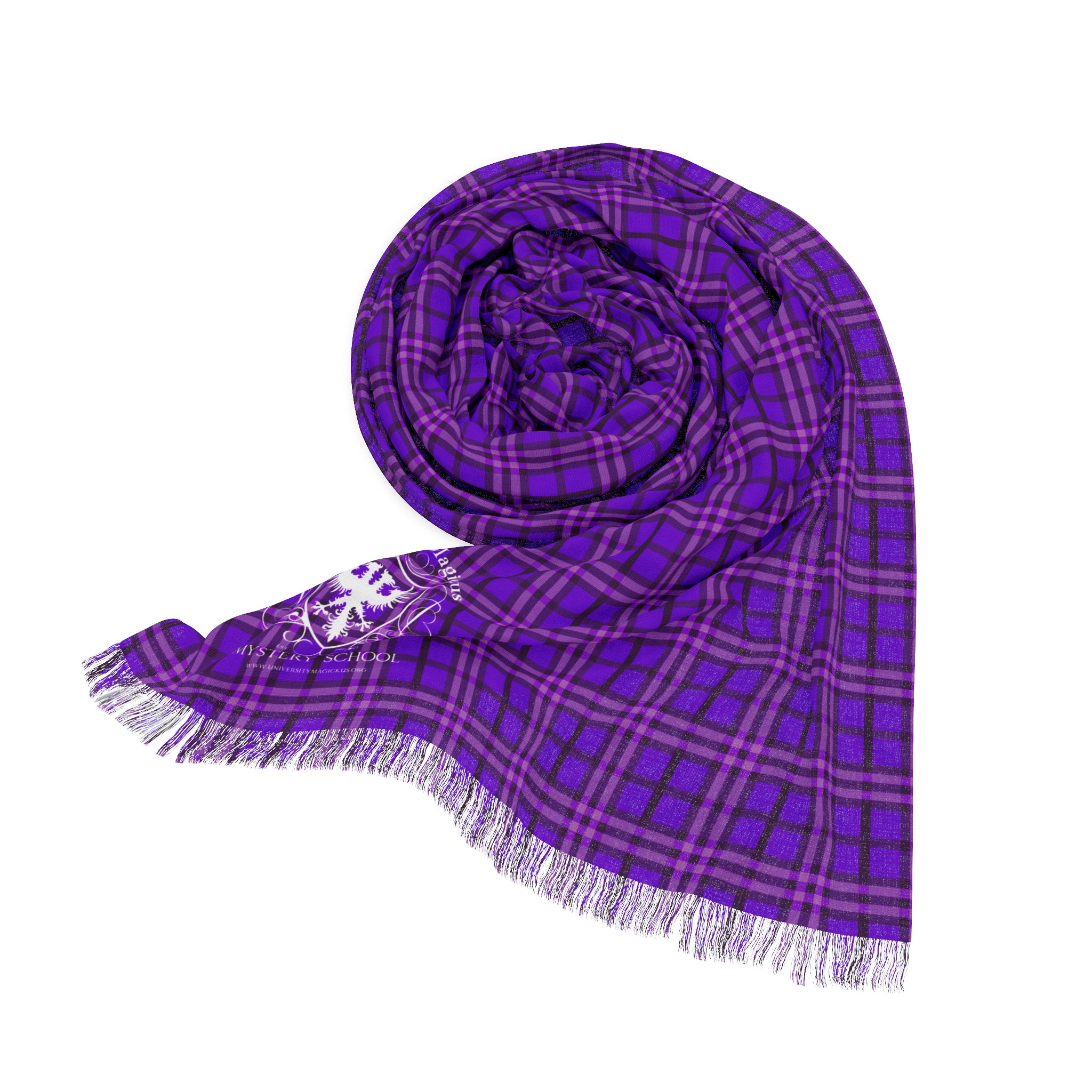 University Magickus Purple Tartan Light Scarf