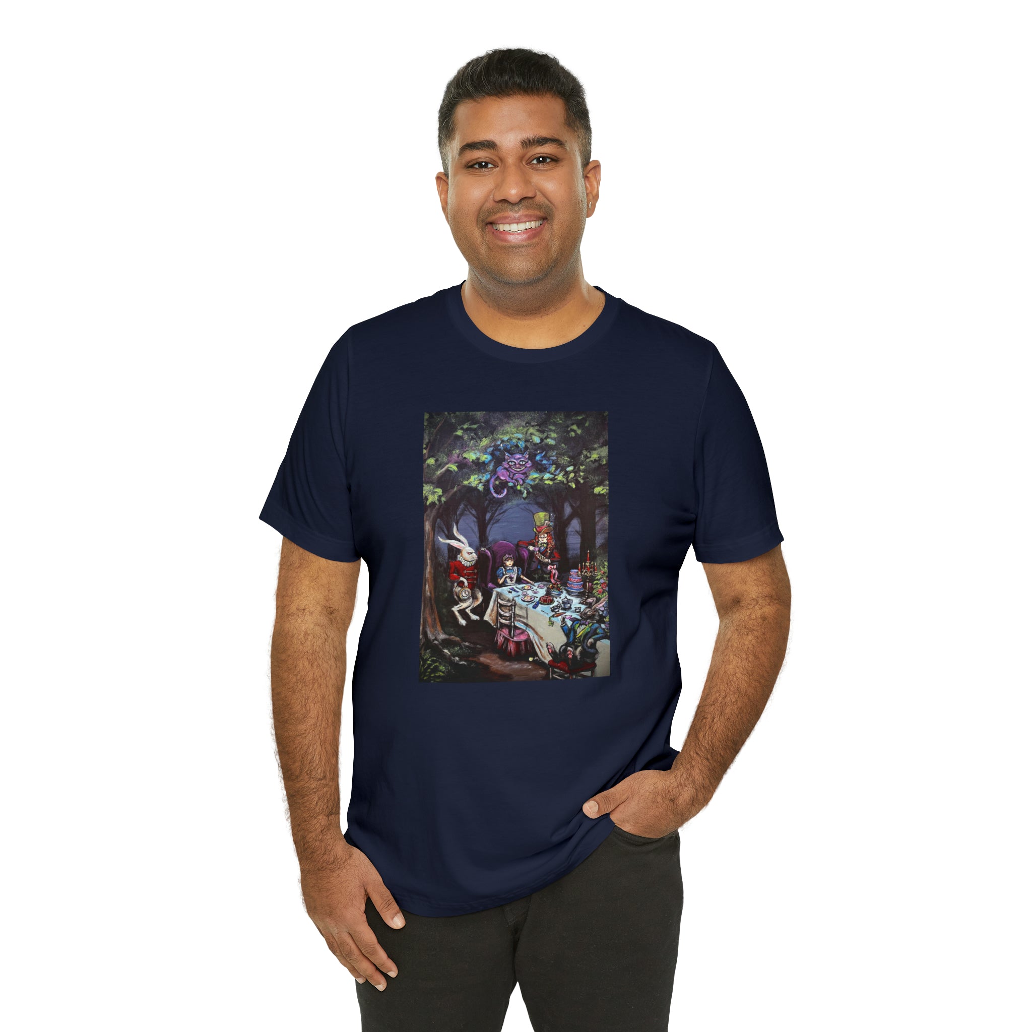 Scared & Alone Richard Lael's "Mad Hatter's Tea Party" Unisex Gallery Tee