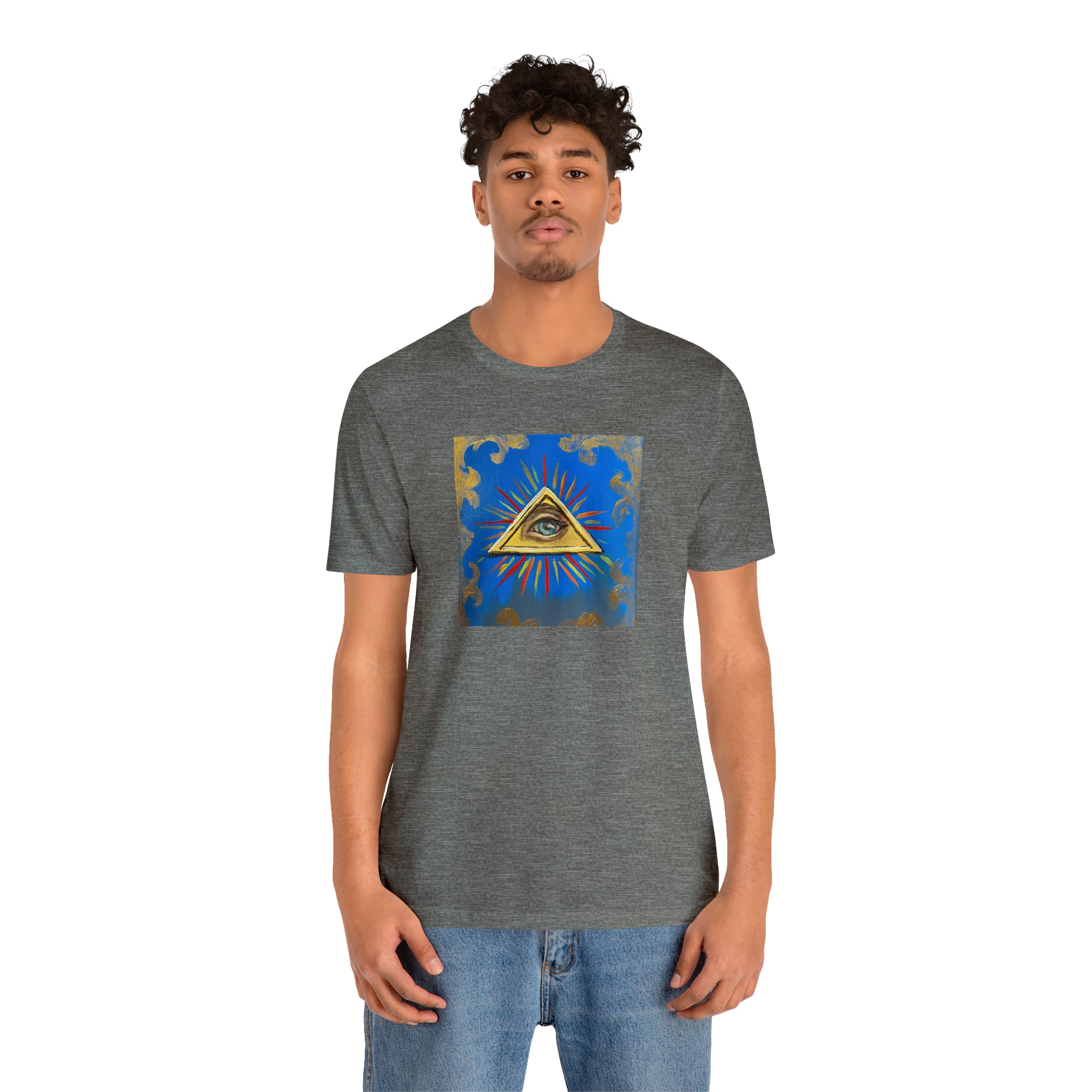 Scared & Alone Richard Lael's "All-Seeing Eye" Unisex Gallery Tee