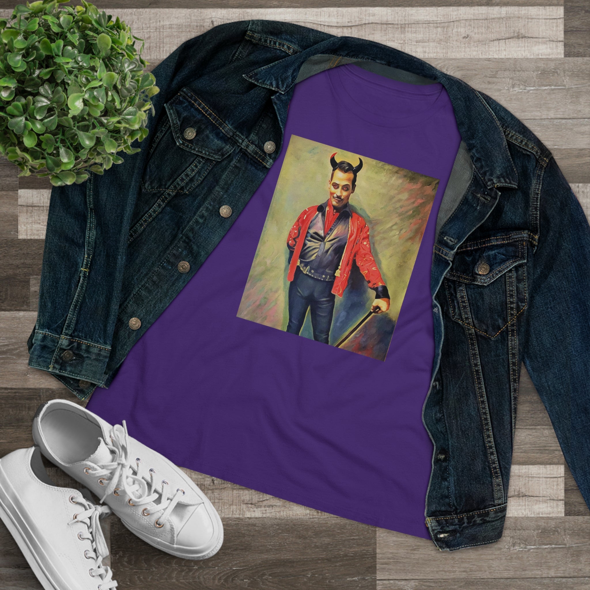 Scared & Alone "You Little Devil" by Richard-Lael Lillard Women's Premium Gallery Tee