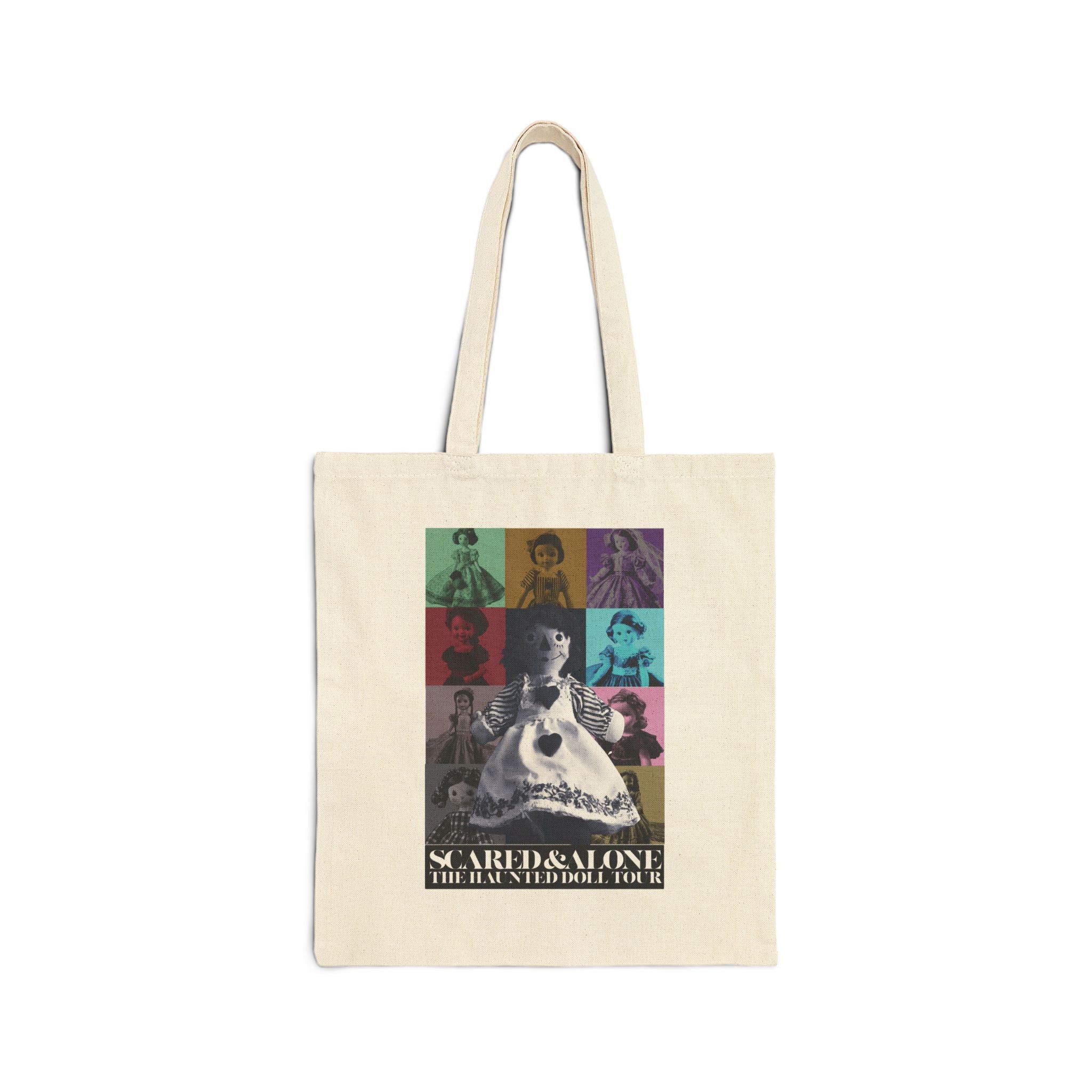 Scared & Alone Season 2 "Haunted Dolls Tour" Tote Bag
