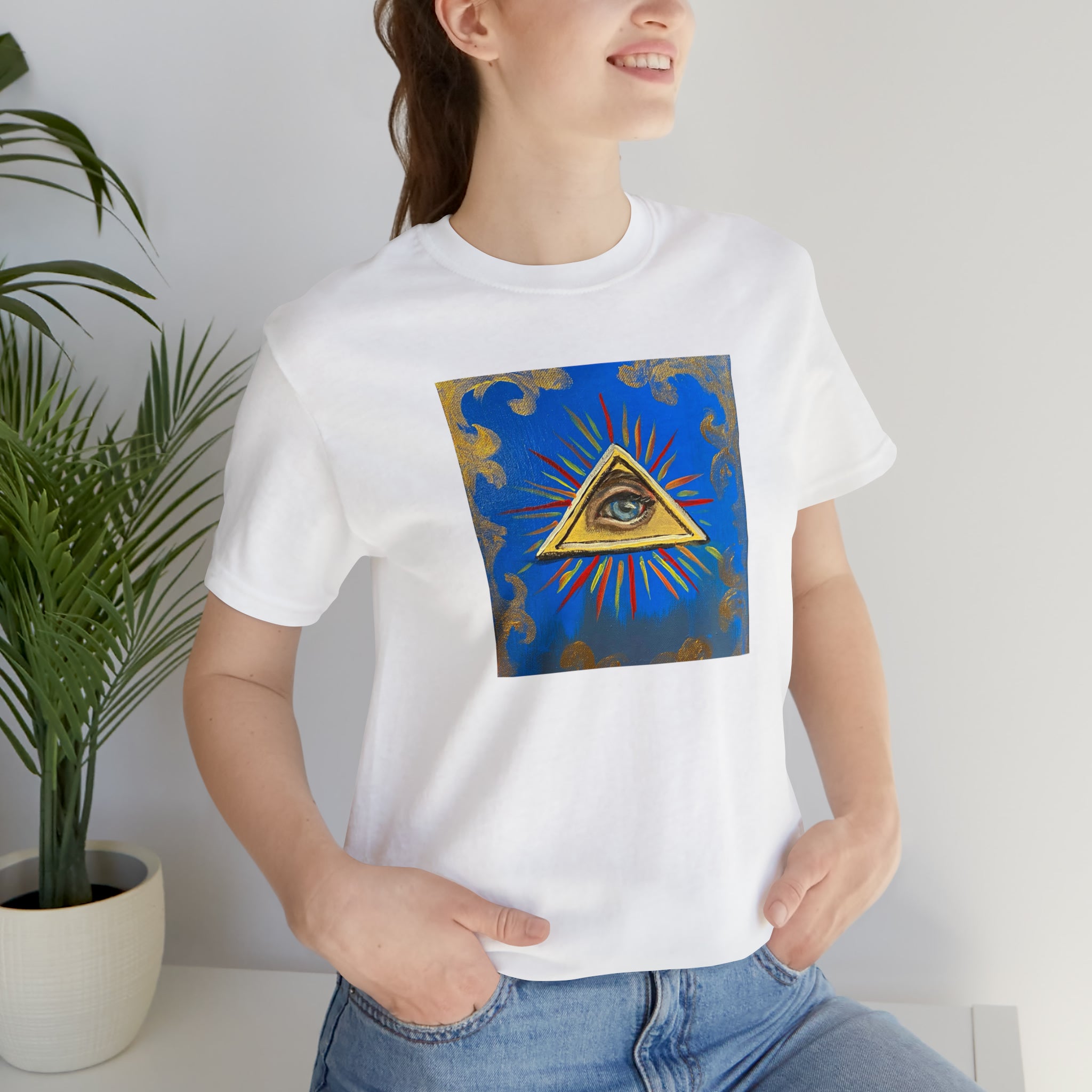 Scared & Alone Richard Lael's "All-Seeing Eye" Unisex Gallery Tee