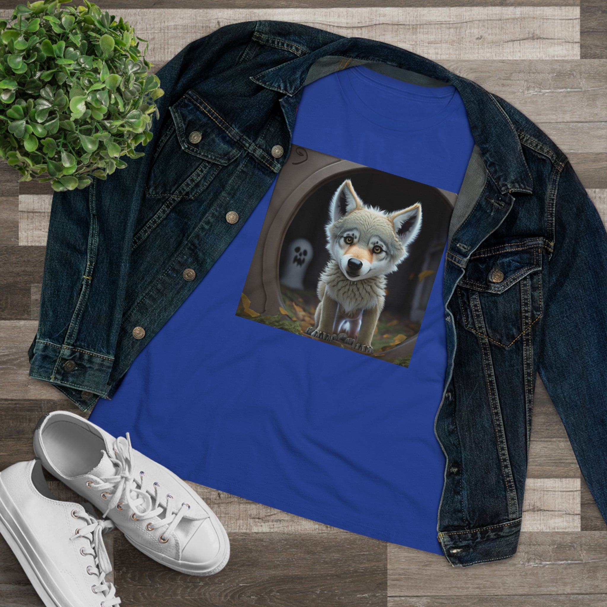 Are You There, Ghost Wolf Women's Premium Tee