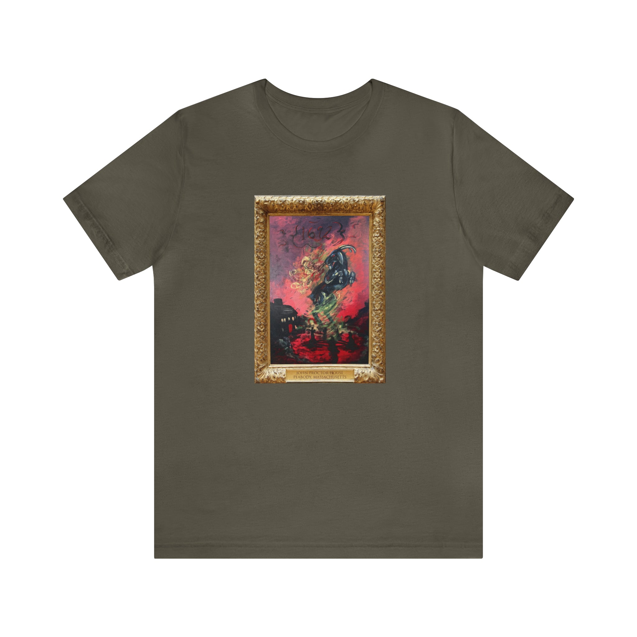 Scared & Alone Richard-Lael's "Proctor House" Unisex Gallery Tee (Single Image)