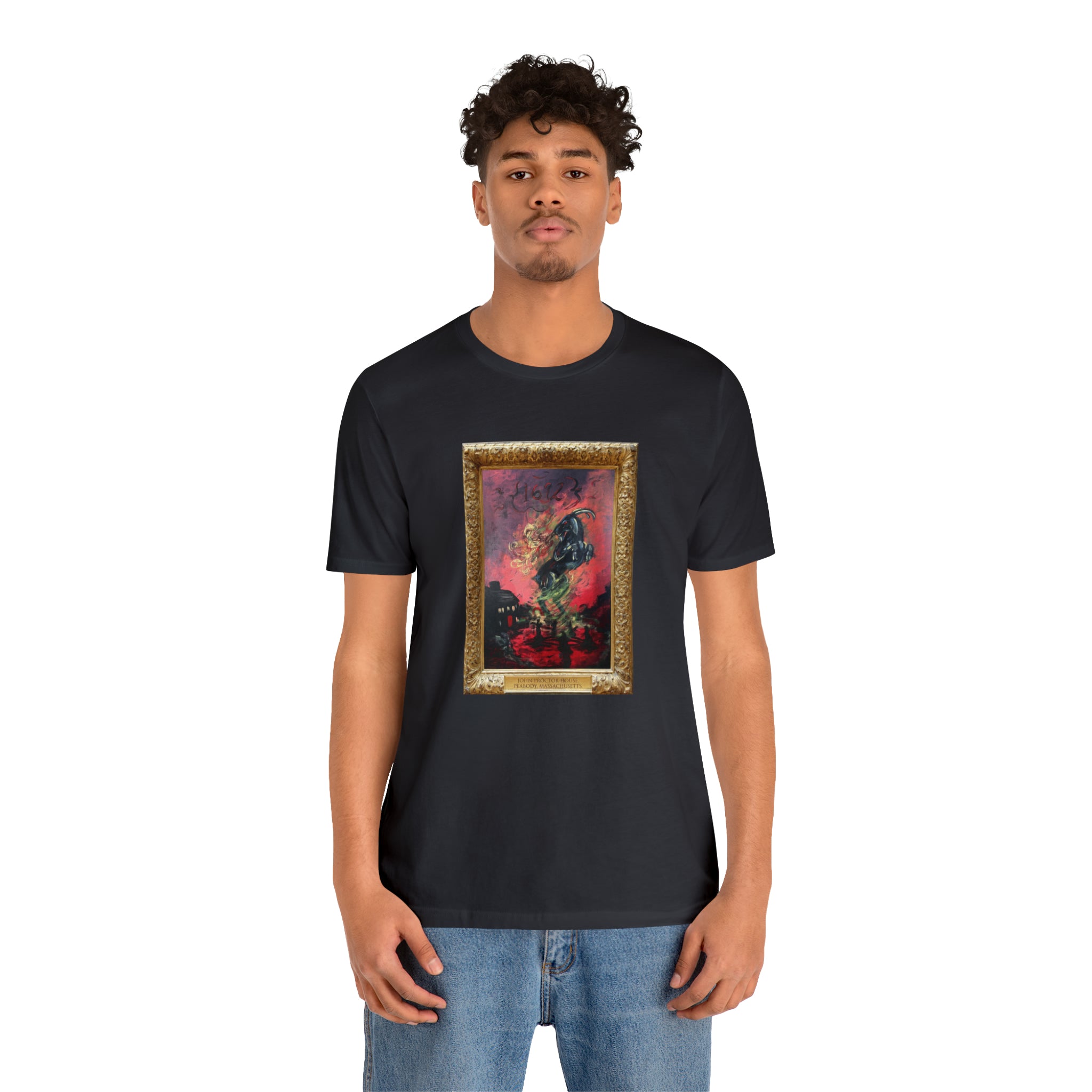Scared & Alone Richard-Lael's "Proctor House" Unisex Gallery Tee (Single Image)