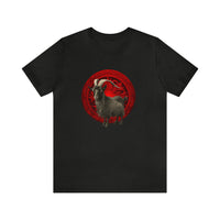 The Witch's Movie Coven "Movie Goat Red" Unisex Jersey Short Sleeve Tee