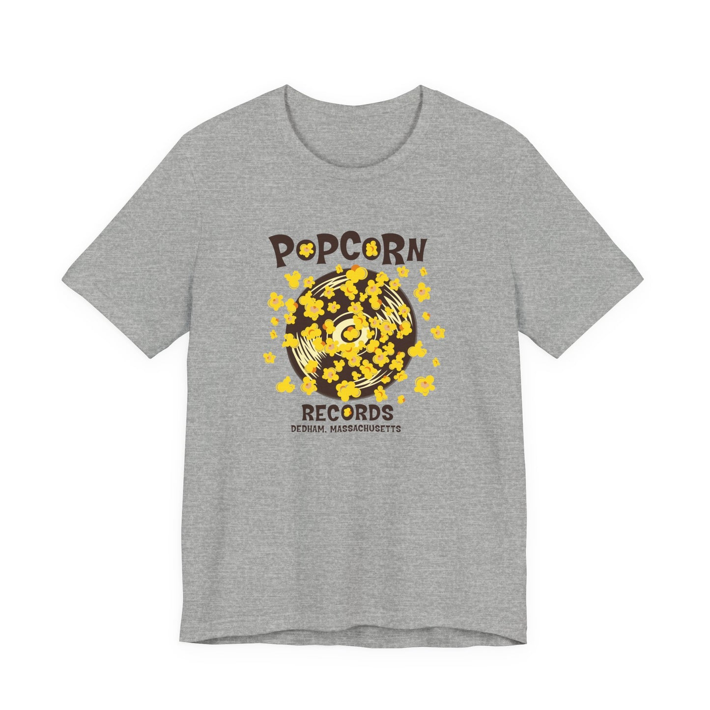 Popcorn Records Unisex Jersey Short Sleeve Tee