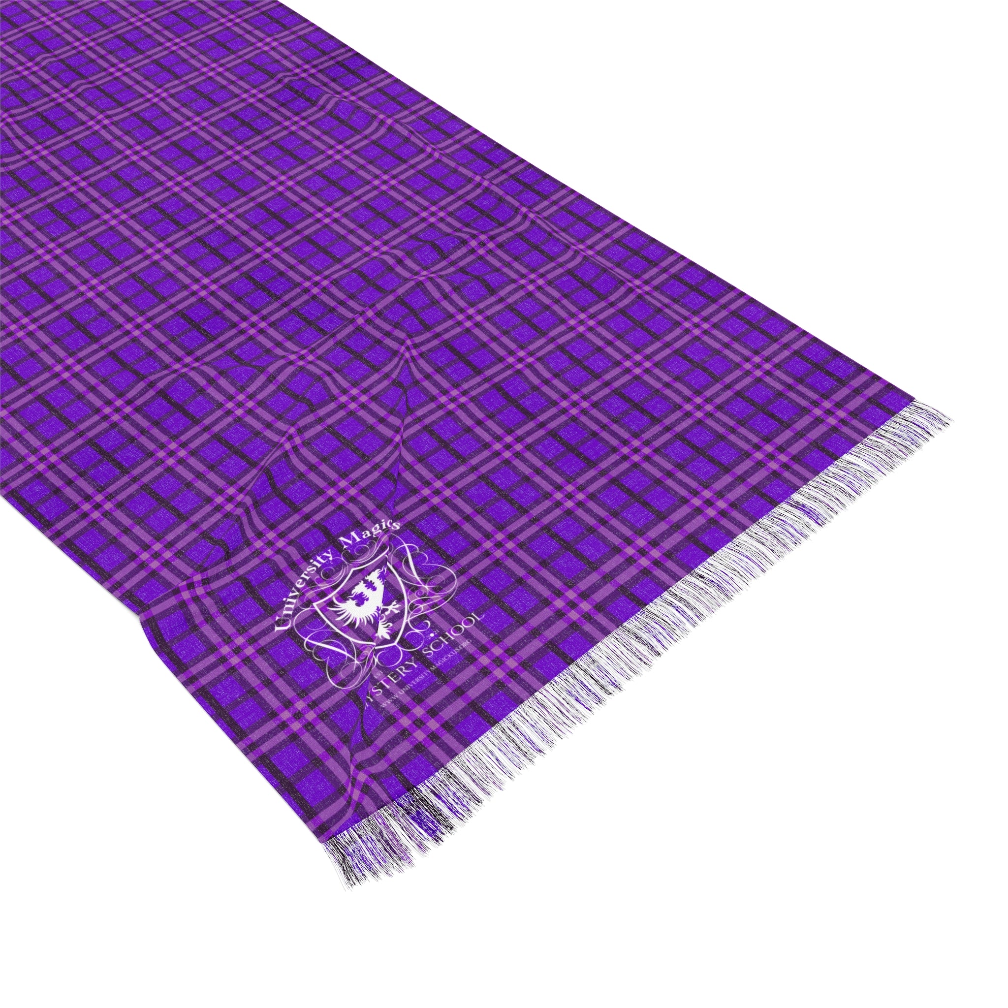 University Magickus Purple Tartan Light Scarf