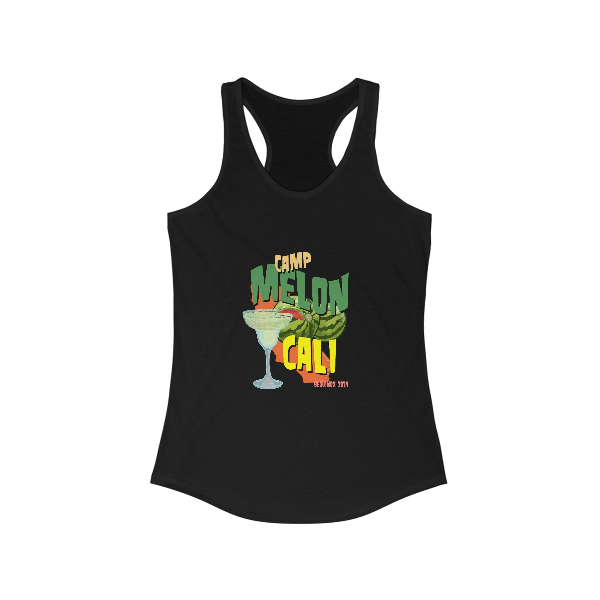 Camp Melon Cali Bequinox 2024Women's Ideal Racerback Tank